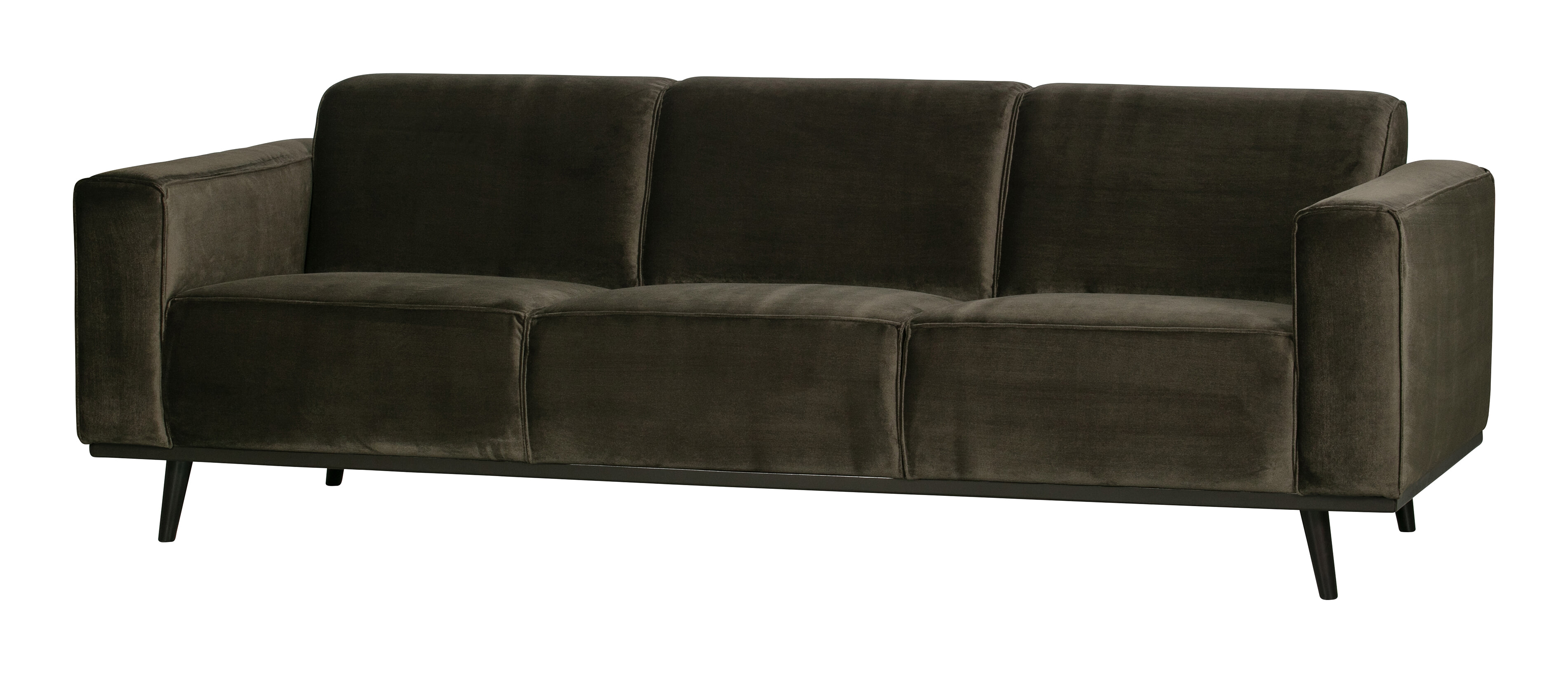 WOOOD Bank 'Statement' 3-zits, Velvet, kleur Warm Groen