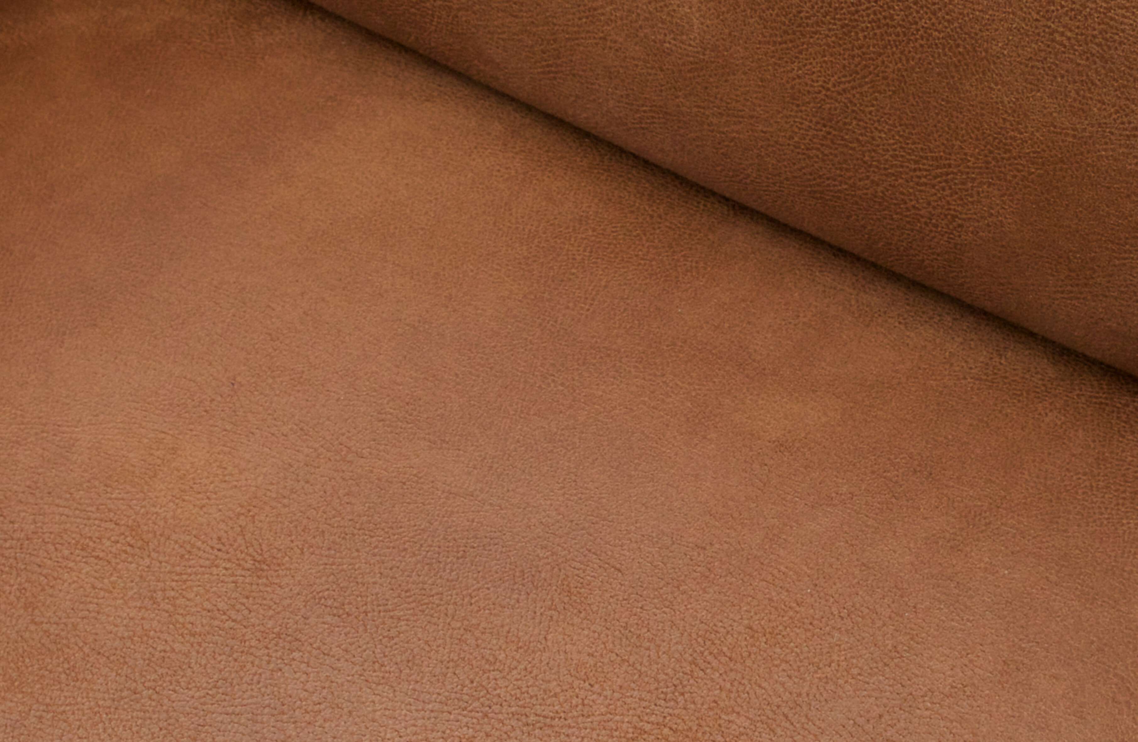 WOOOD Bank 'Statement' 3-zits, Eco Leder, kleur Cognac