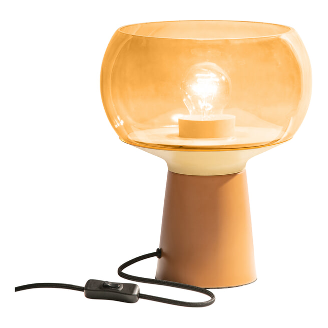 BePureHome Tafellamp 'Mushroom' 28xØ24cm, kleur Syrup