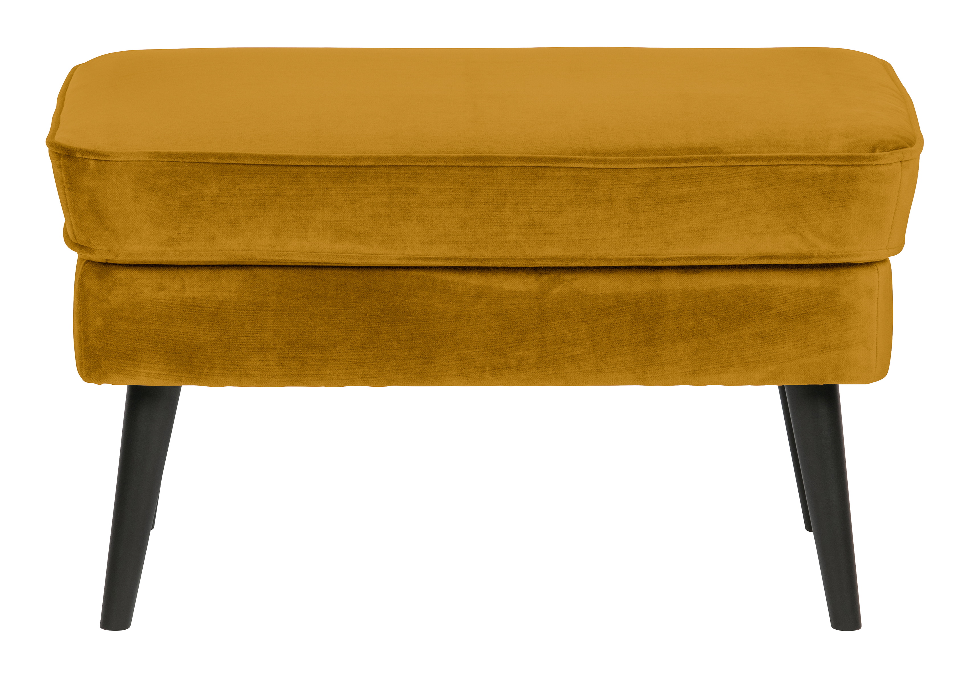 WOOOD Hocker 'Rocco' Velvet, kleur Oker