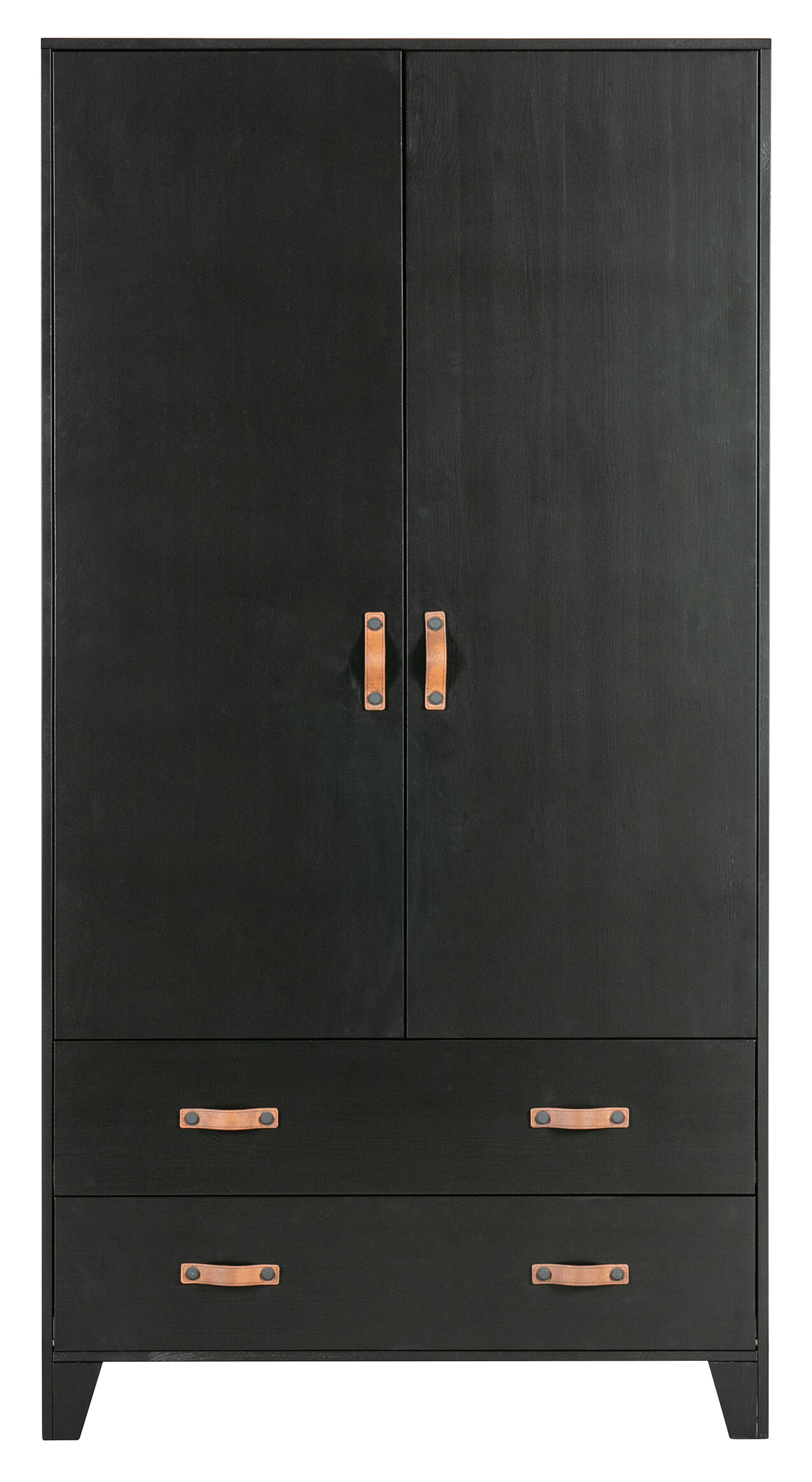 WOOOD Kledingkast 'Dian' 180 x 94cm, kleur Diep Zwart