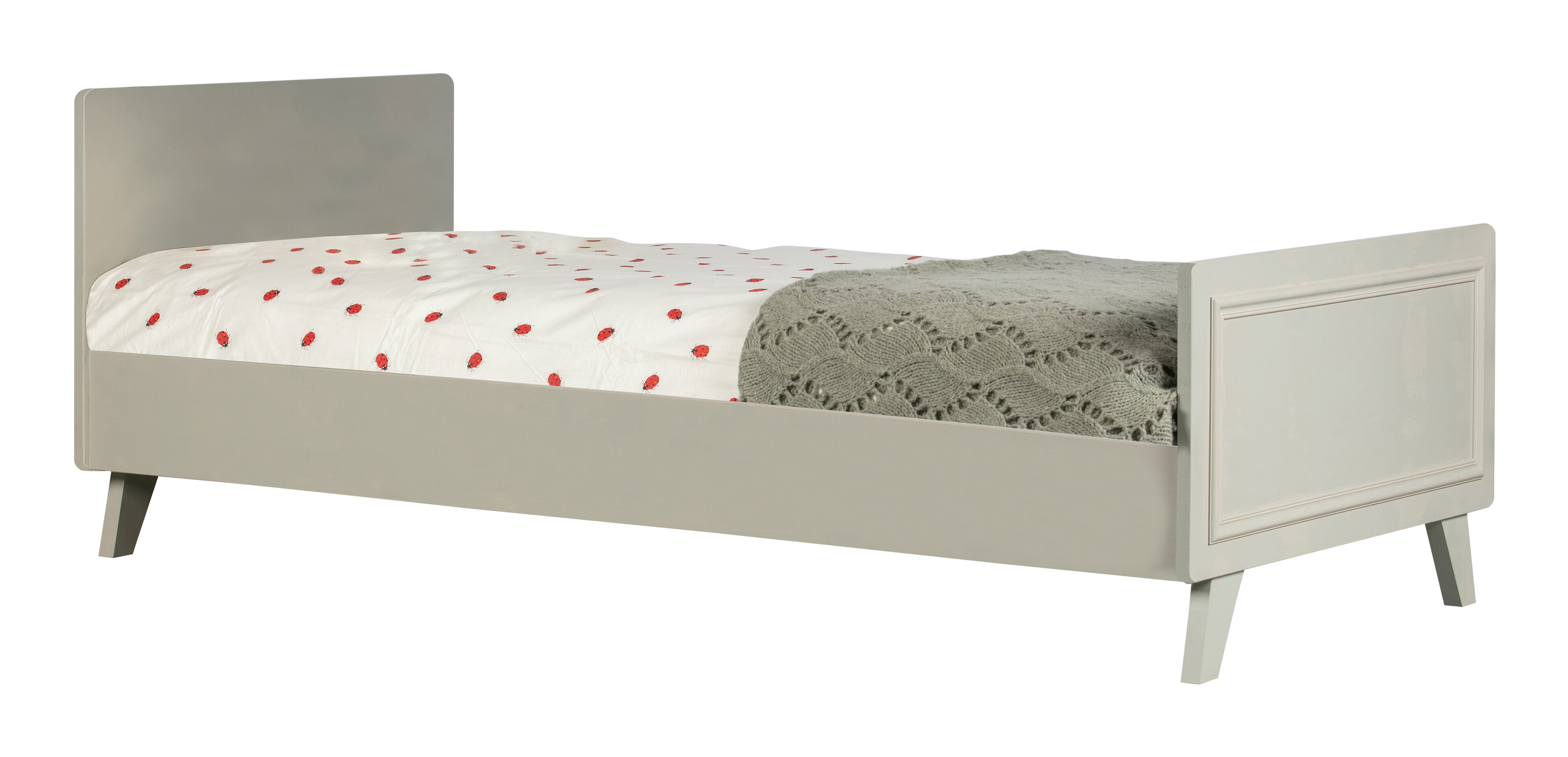 WOOOD Bed 'Lily' 90 x 200cm, kleur Clay