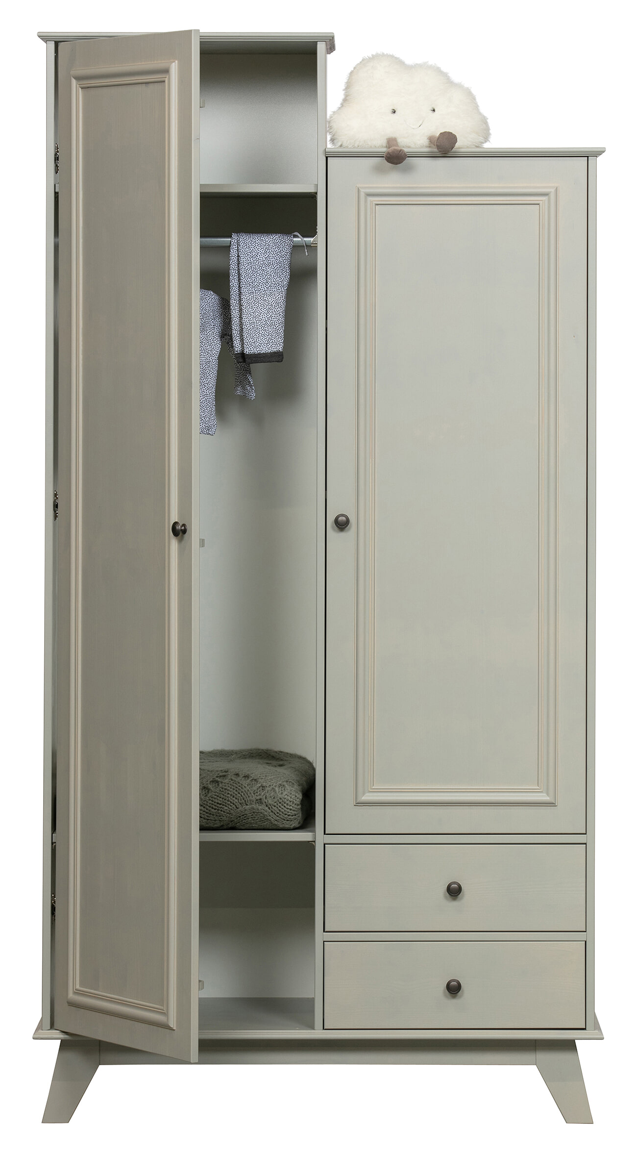 WOOOD Kledingkast 'Lily' kleur Clay