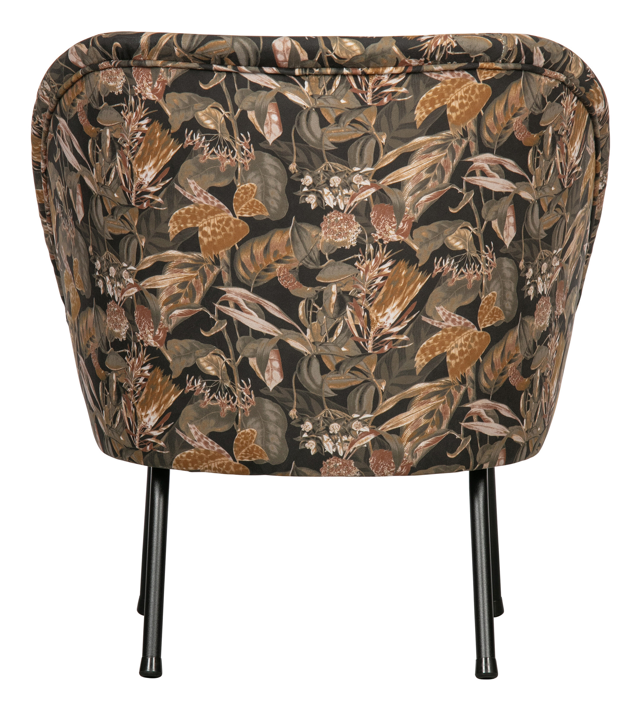 WOOOD Fauteuil 'Vogue' Velvet, kleur Bouquet Zwart