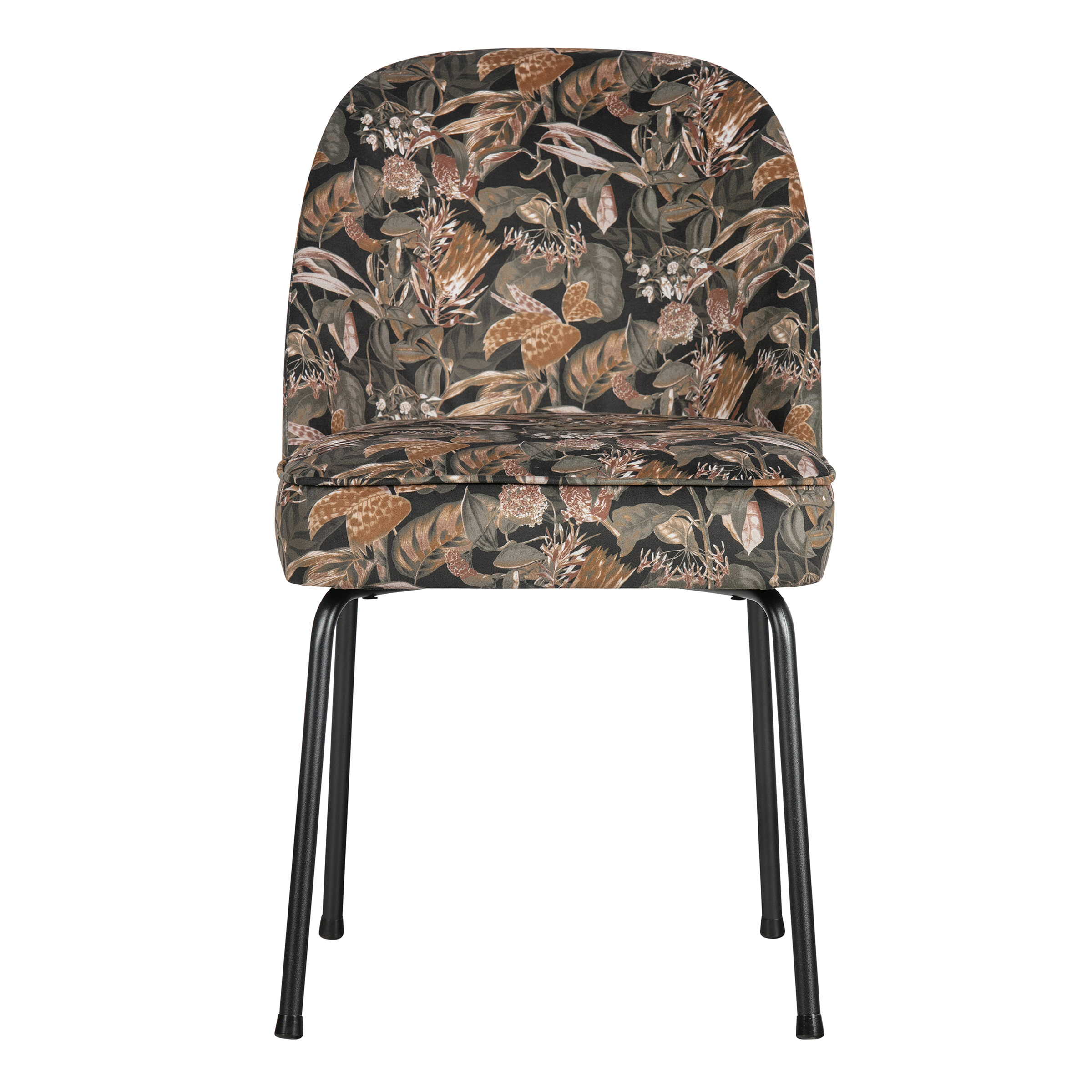 WOOOD Eetkamerstoel 'Vogue' Velvet, kleur Bouquet Zwart