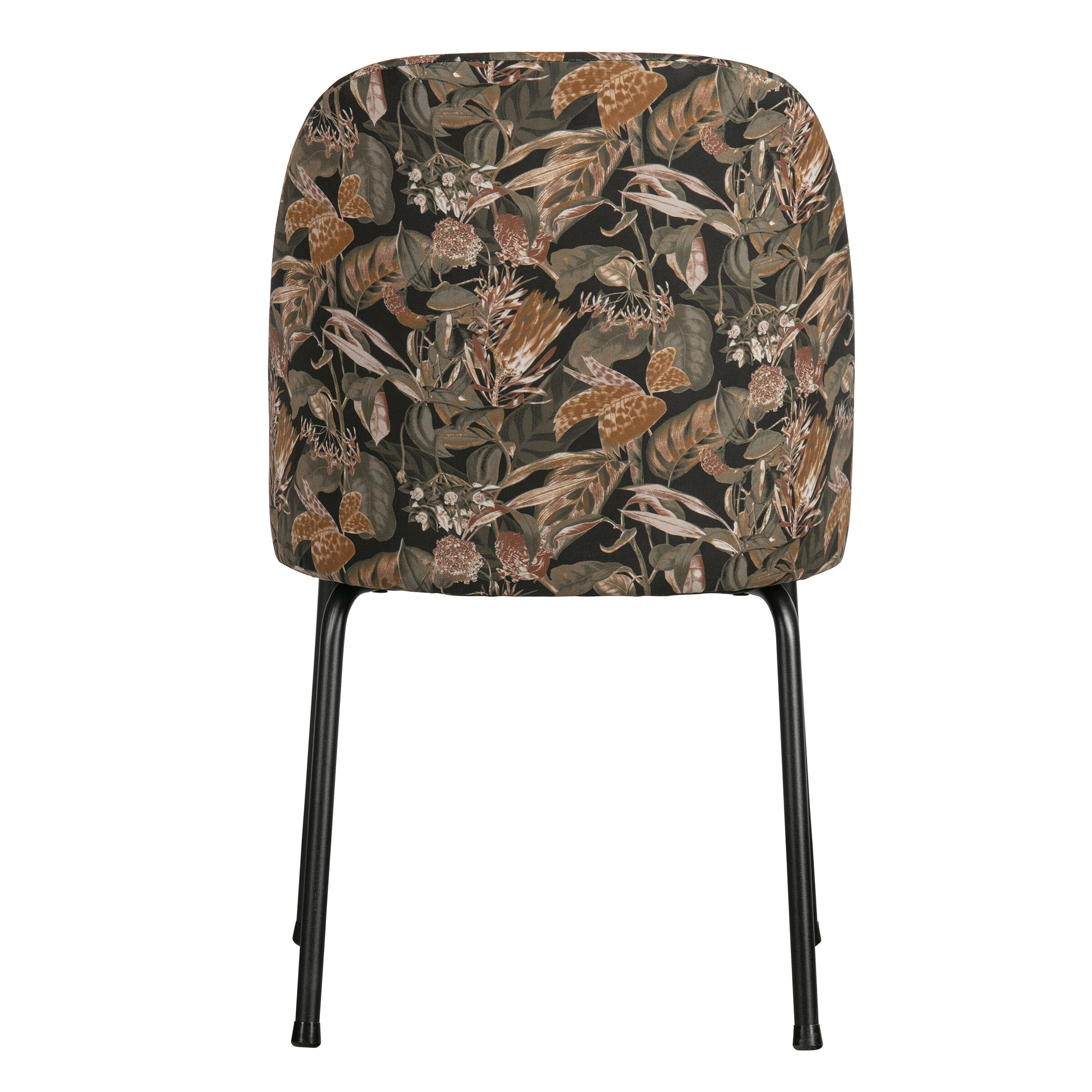 WOOOD Eetkamerstoel 'Vogue' Velvet, kleur Bouquet Zwart