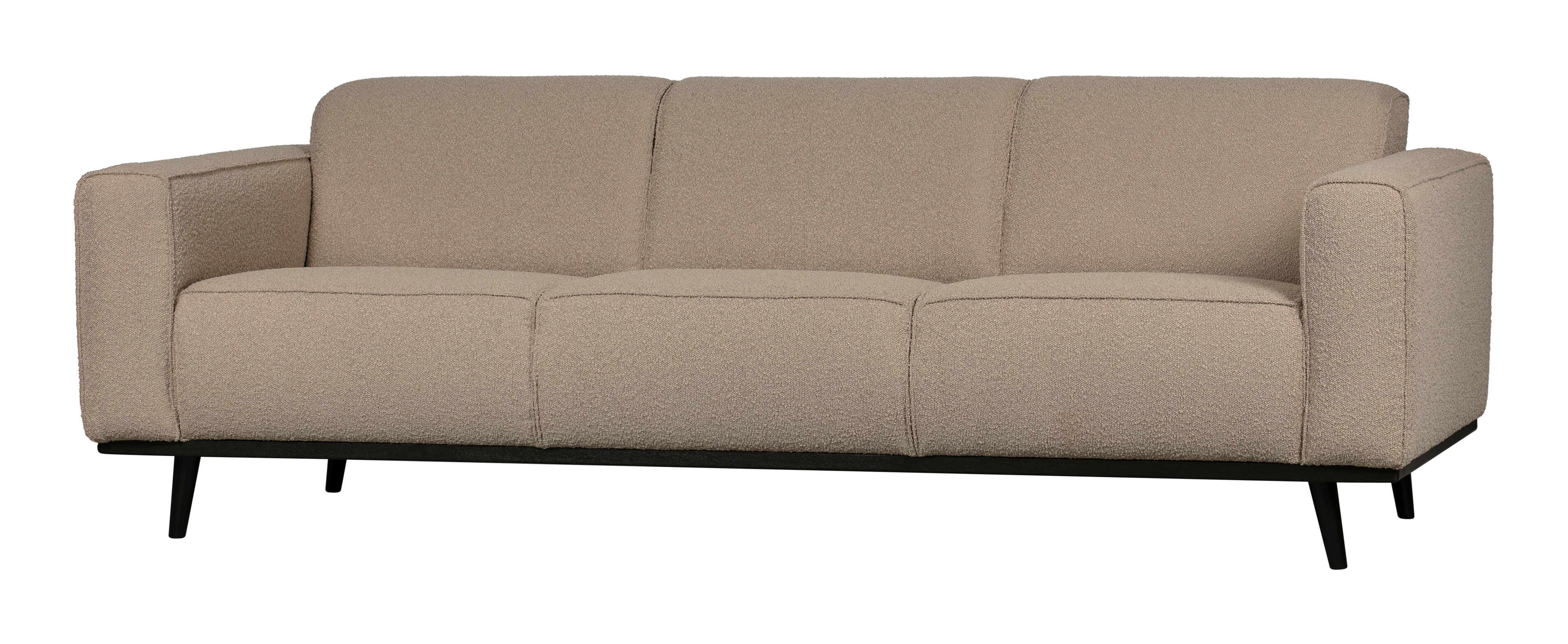 WOOOD Bank 'Statement' 3-zits, Bouclé, kleur Beige