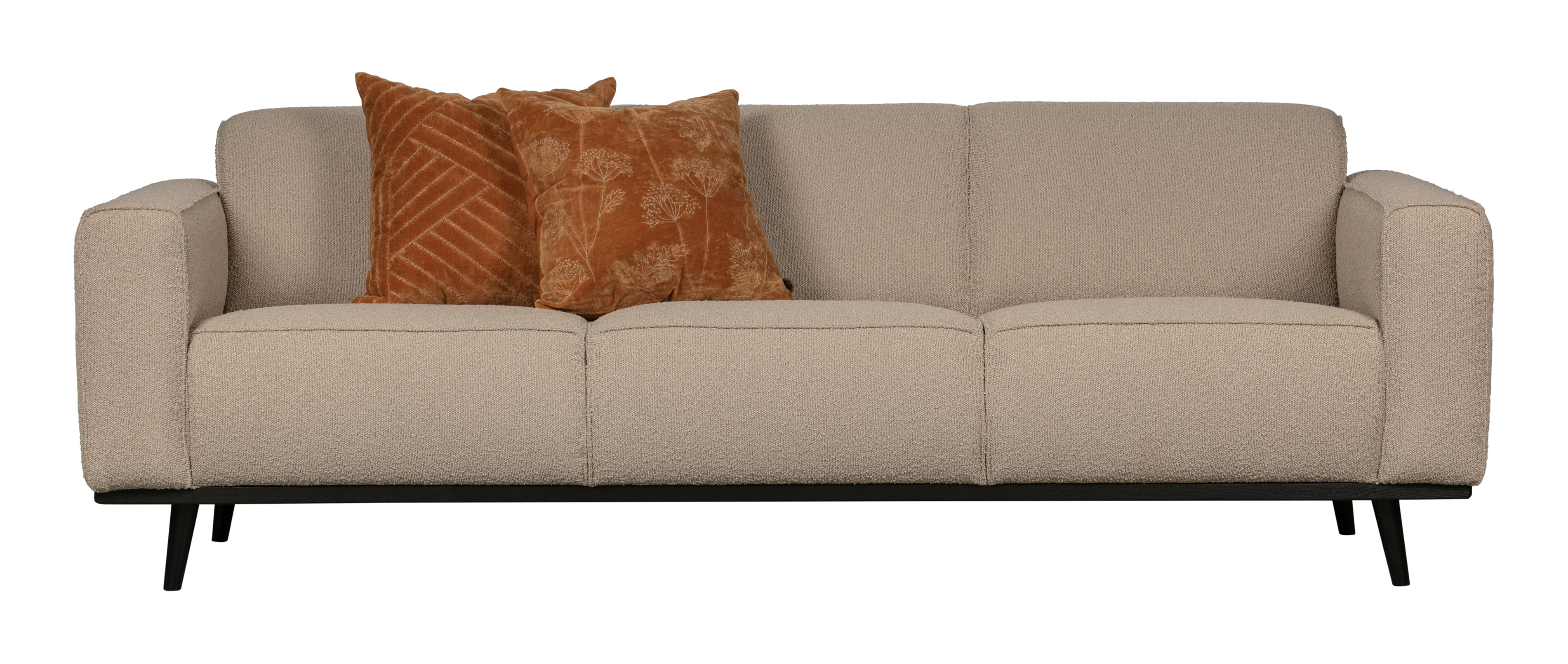 WOOOD Bank 'Statement' 3-zits, Bouclé, kleur Beige