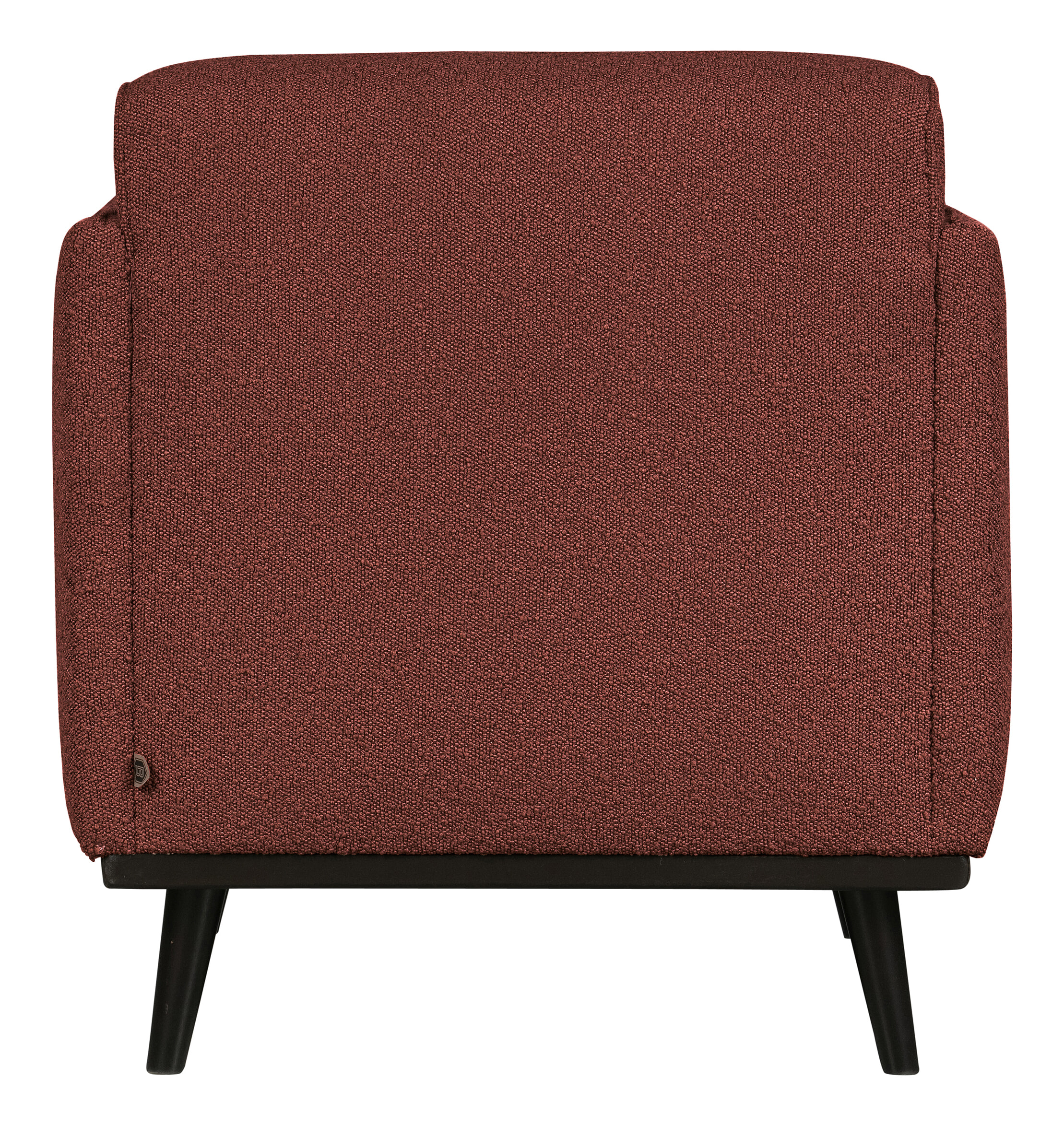 WOOOD Fauteuil 'Statement' Met arm, Bouclé, kleur Chestnut