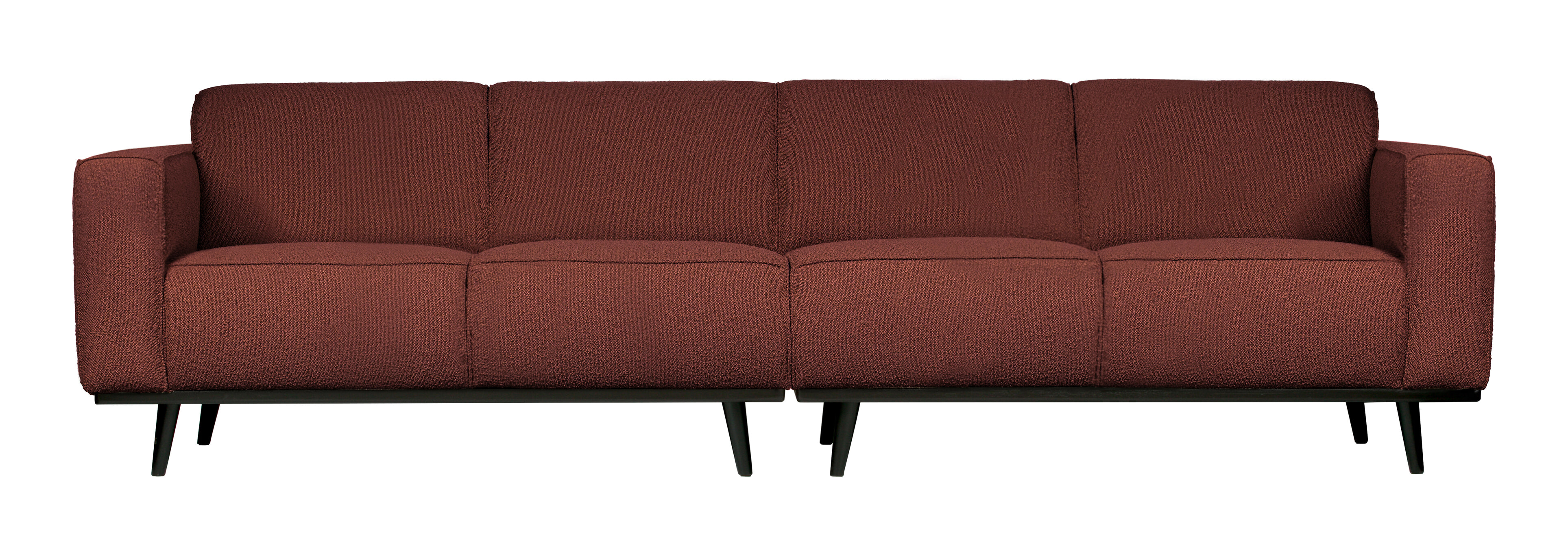 BePureHome Bank 'Statement' 4-zits, Bouclé, kleur Chestnut BePureHome Bank 'Statement' 4-zits, Bouclé, kleur Chestnut