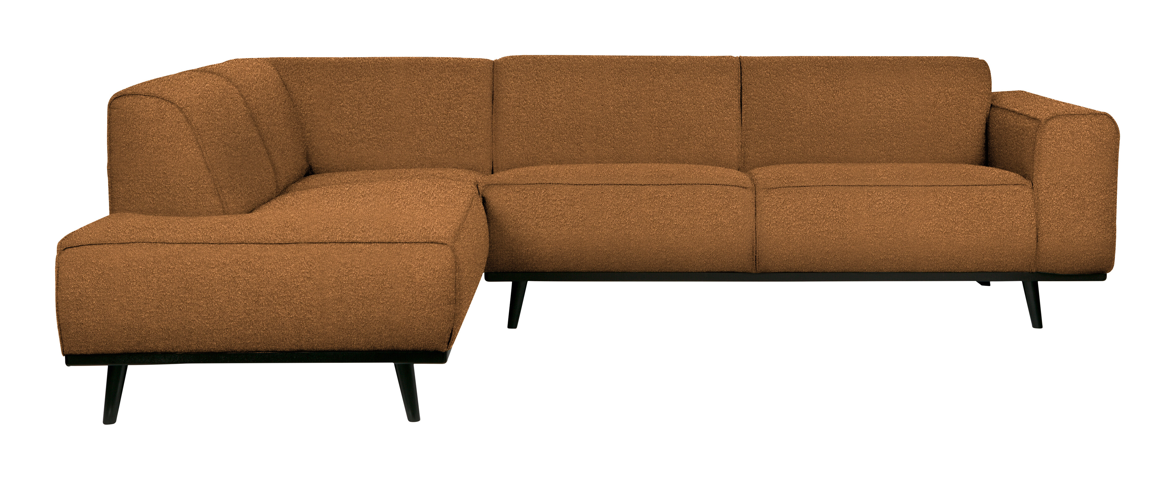 BePureHome Hoekbank 'Statement' Links, Bouclé, kleur Butter