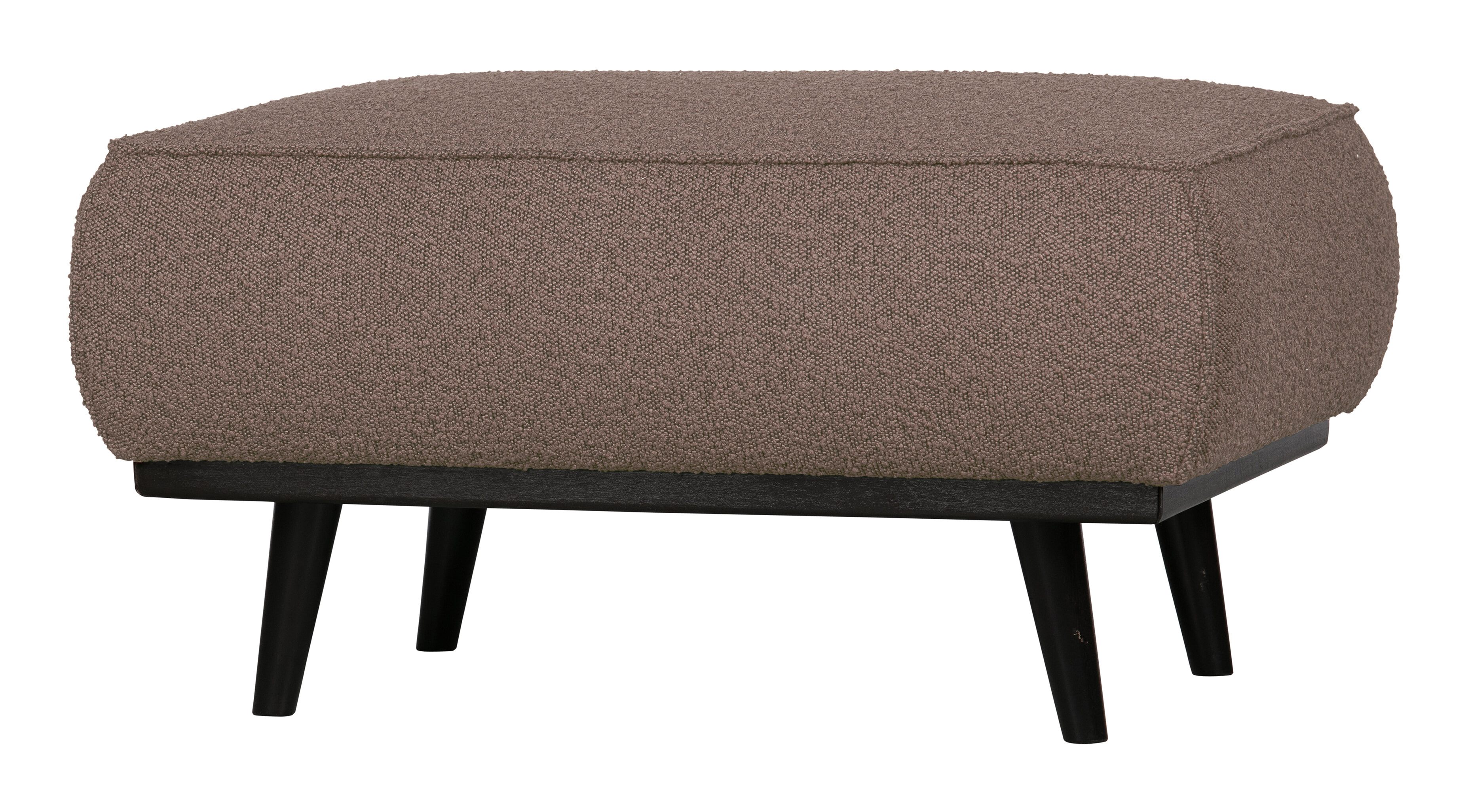WOOOD Hocker 'Statement' Bouclé, kleur Nougat