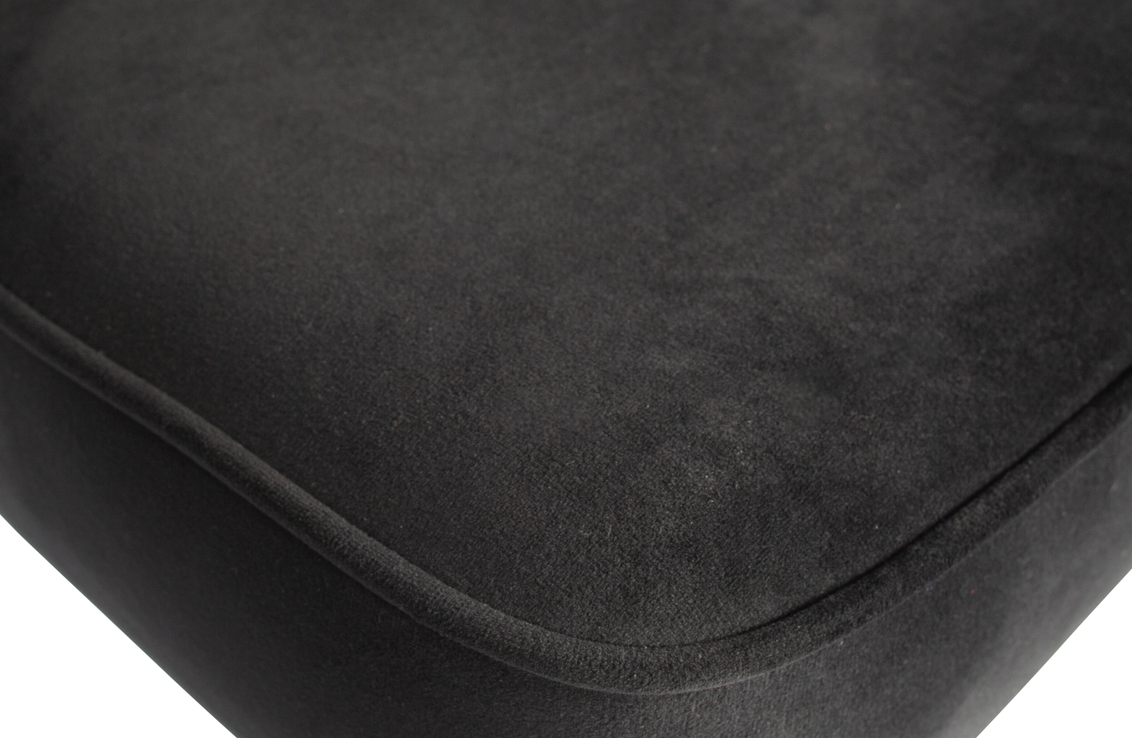 WOOOD Barkruk 'Vogue' (zithoogte 80cm) Velvet, kleur Zwart