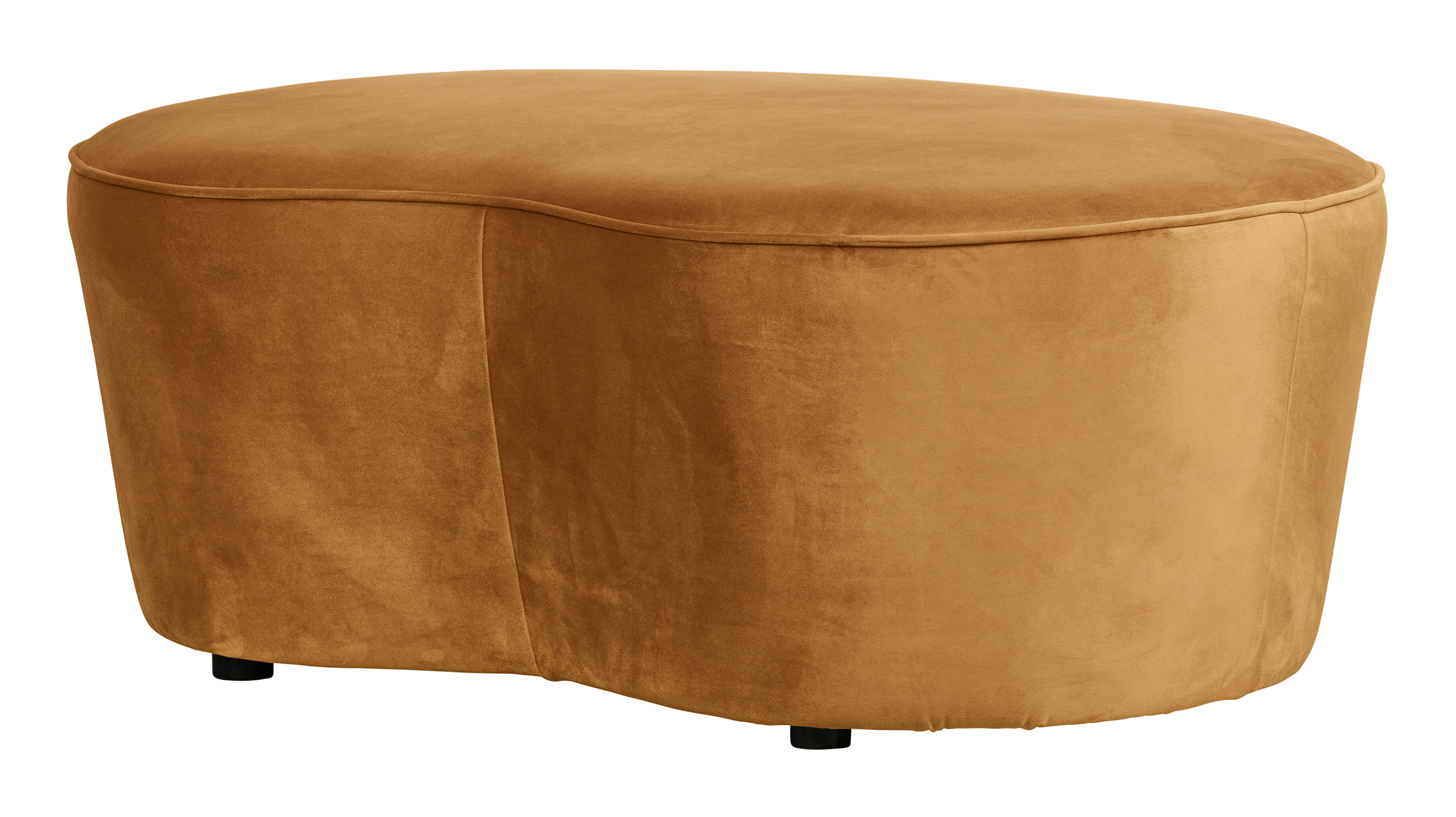 BePureHome Eetkamerbank 'Macaroni' 110cm, Velvet, kleur Mosterd BePureHome Eetkamerbank 'Macaroni' 110cm, Velvet, kleur Mosterd