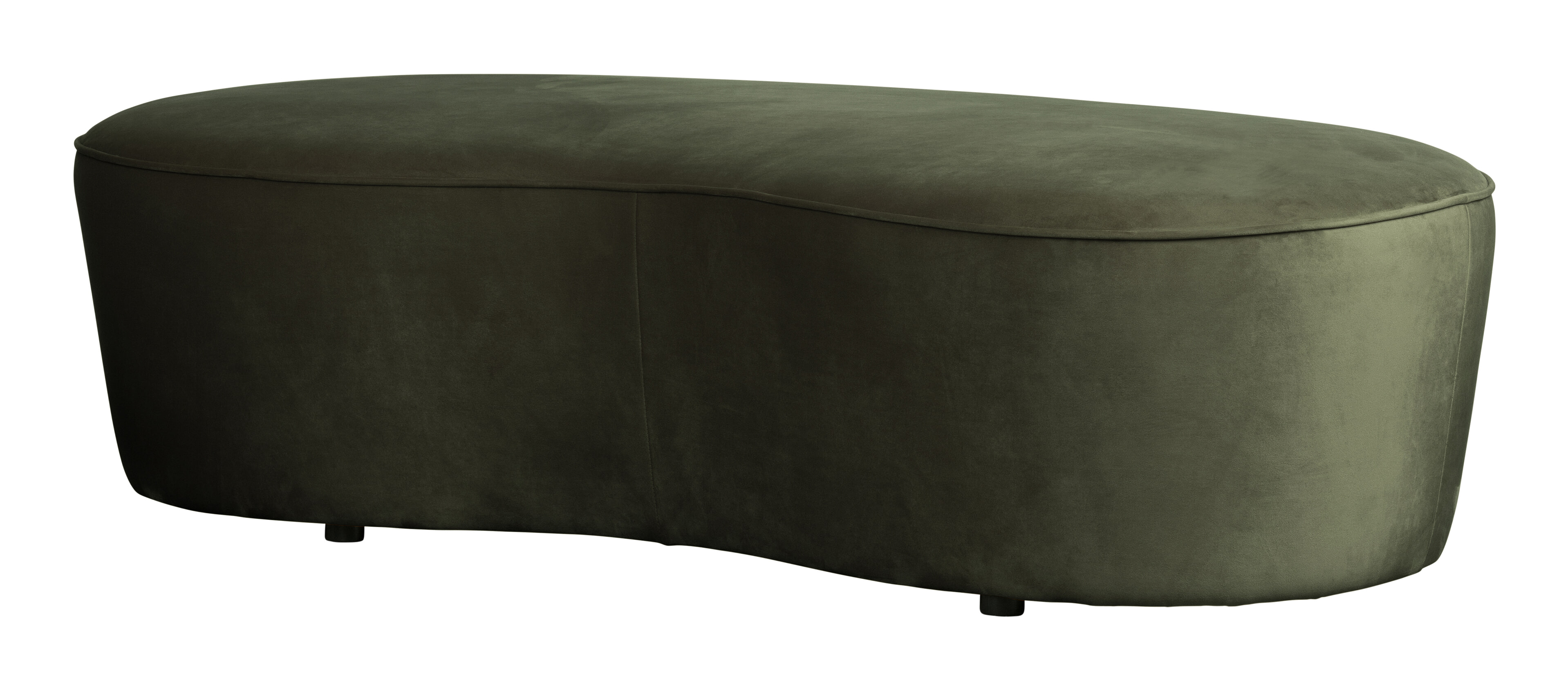 BePureHome Eetkamerbank 'Macaroni' 162cm, Velvet, kleur Onyx BePureHome Eetkamerbank 'Macaroni' 162cm, Velvet, kleur Onyx