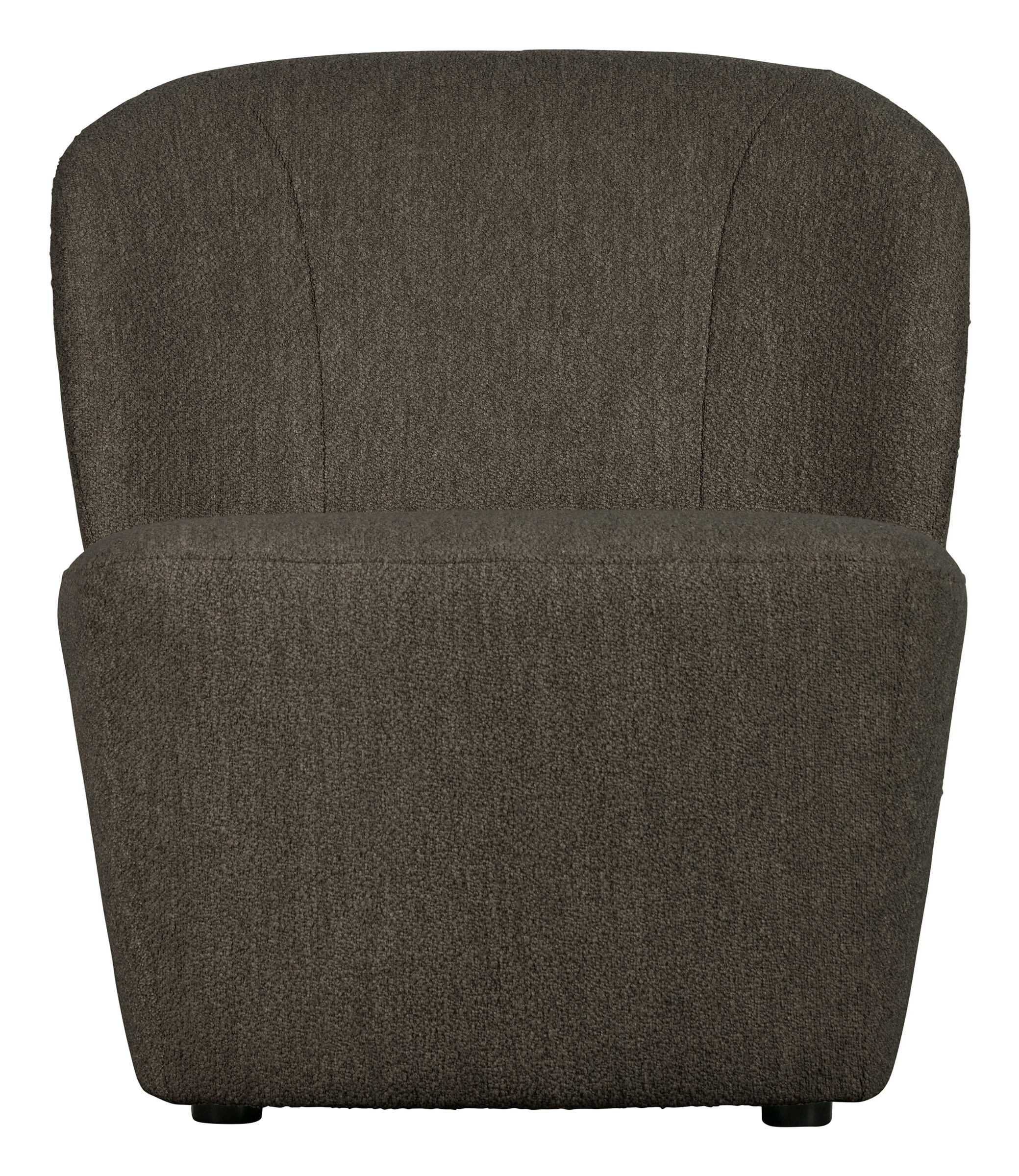 vtwonen Fauteuil 'Lofty' Bouclé, kleur Bruin