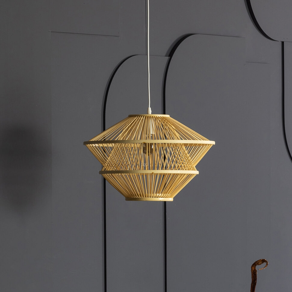 BePureHome Hanglamp 'Bamboo' kleur Naturel