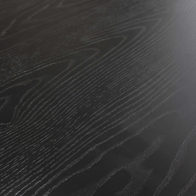 WOOOD Ovale Eettafel 'Bruno' 220 x 100cm, kleur zwart
