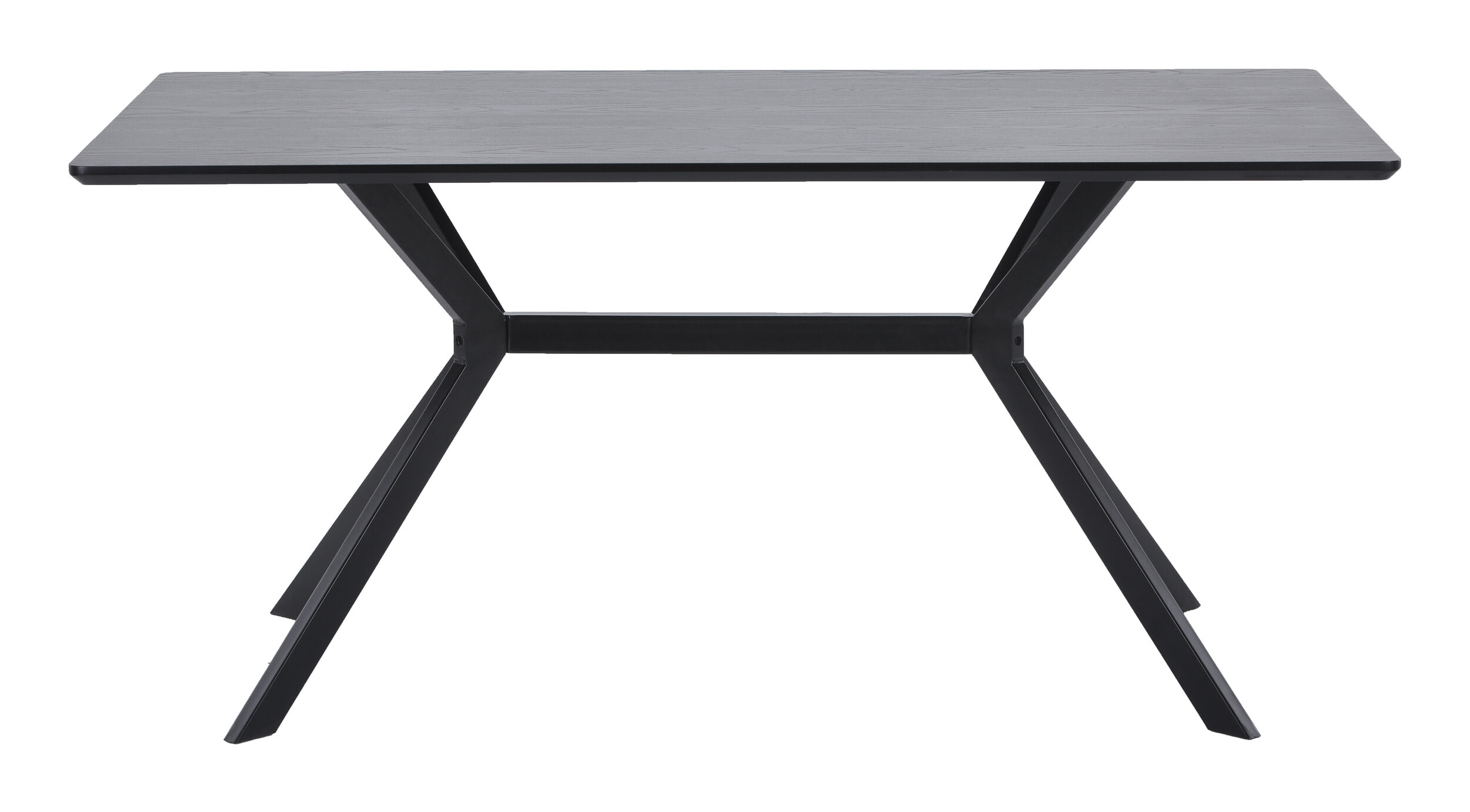 WOOOD Eettafel 'Bruno' 160 x 90cm, kleur zwart