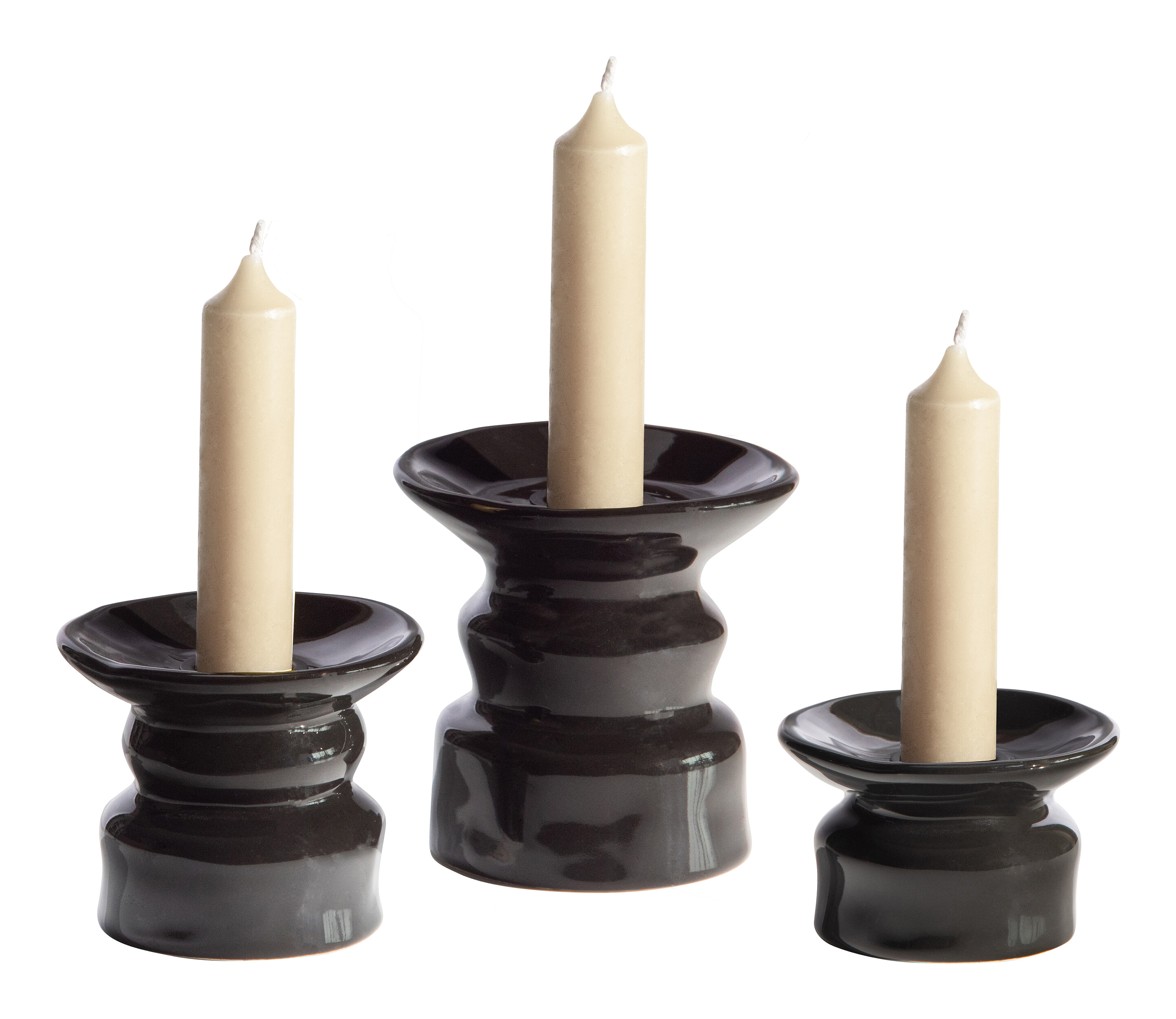 WOOOD Kaarshouder 'Mason' Set van 3 stuks WOOOD Kaarshouder 'Mason' Set van 3 stuks