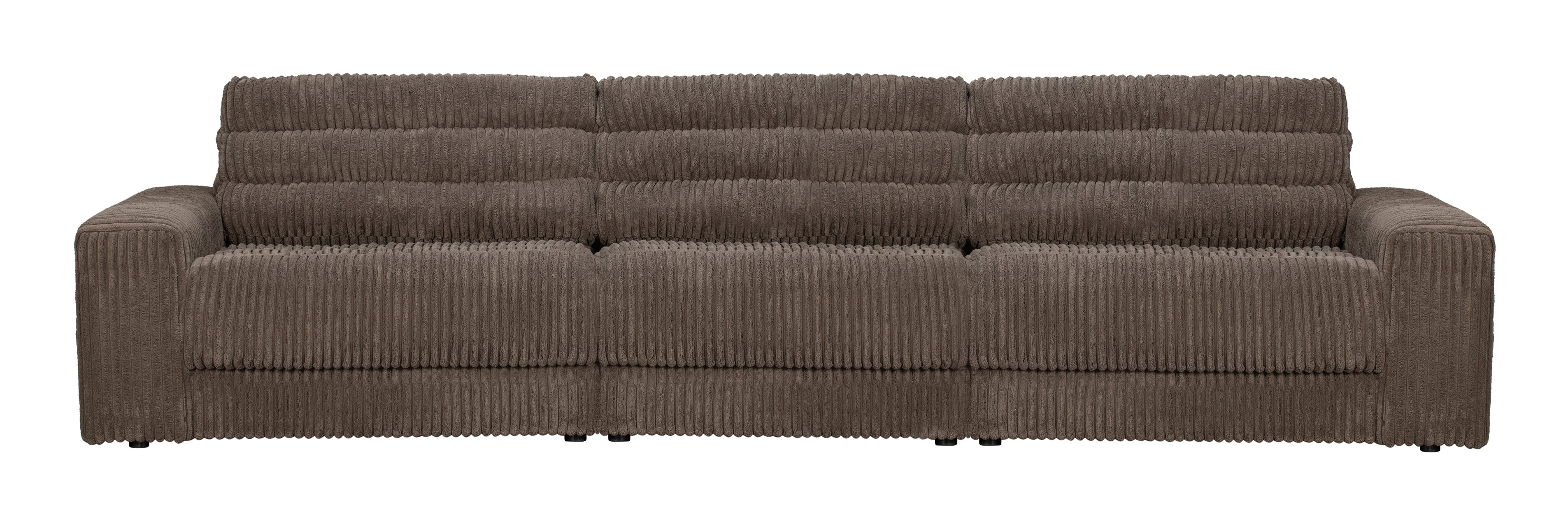 BePureHome 3-zits Bank 'Date' Rib, kleur Mud BePureHome 3-zits Bank 'Date' Rib, kleur Mud