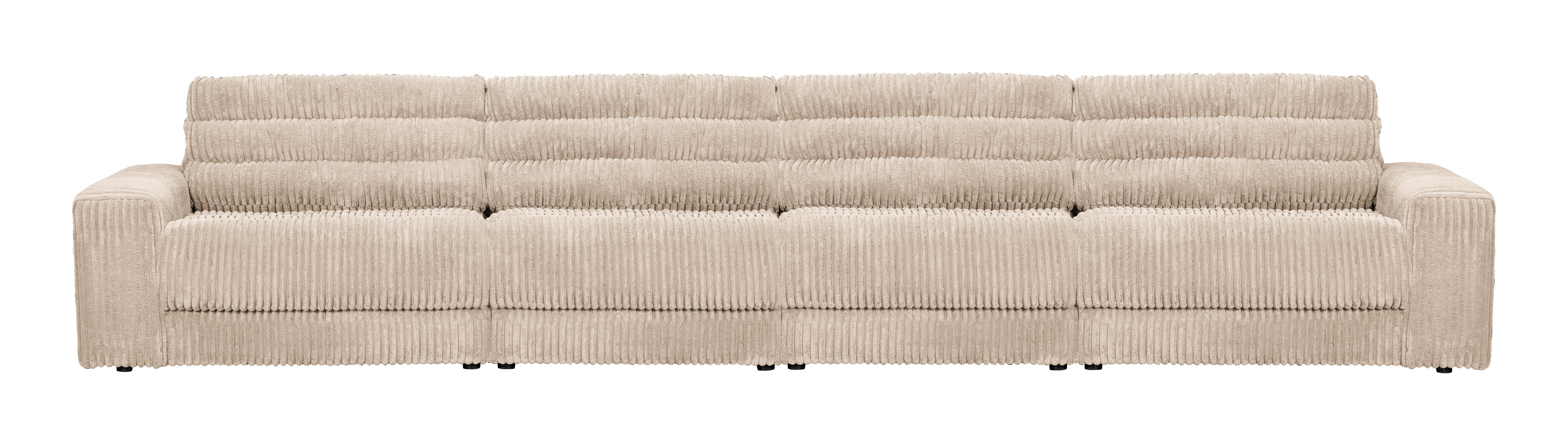 BePureHome 4-zits Bank 'Date' Rib, kleur Naturel BePureHome 4-zits Bank 'Date' Rib, kleur Naturel