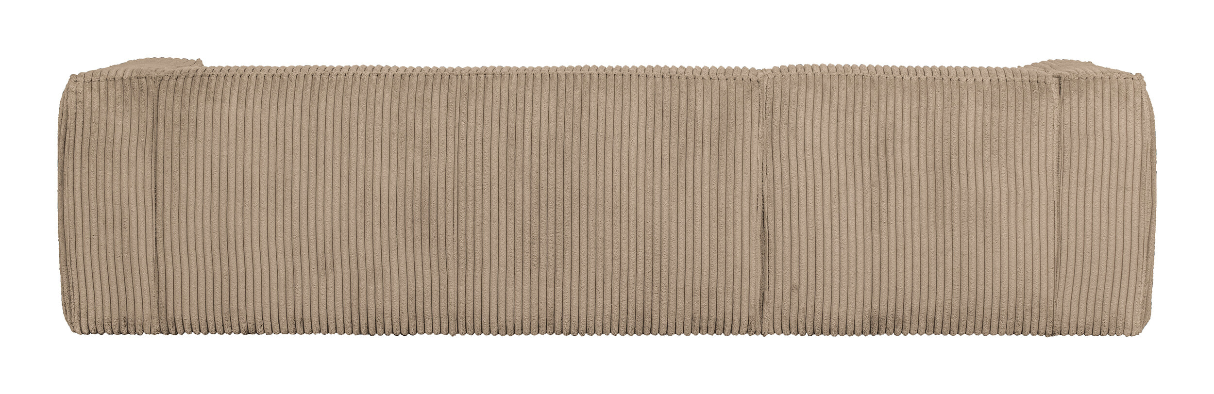 WOOOD Loungebank 'Bean' Links, Rib, kleur Travertin