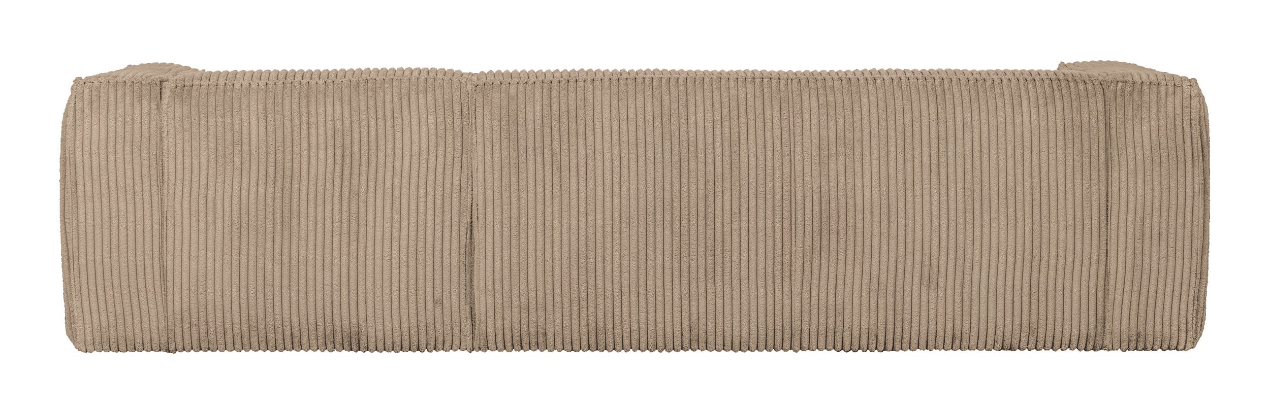 WOOOD Loungebank 'Bean' Rechts, Rib, kleur Travertin
