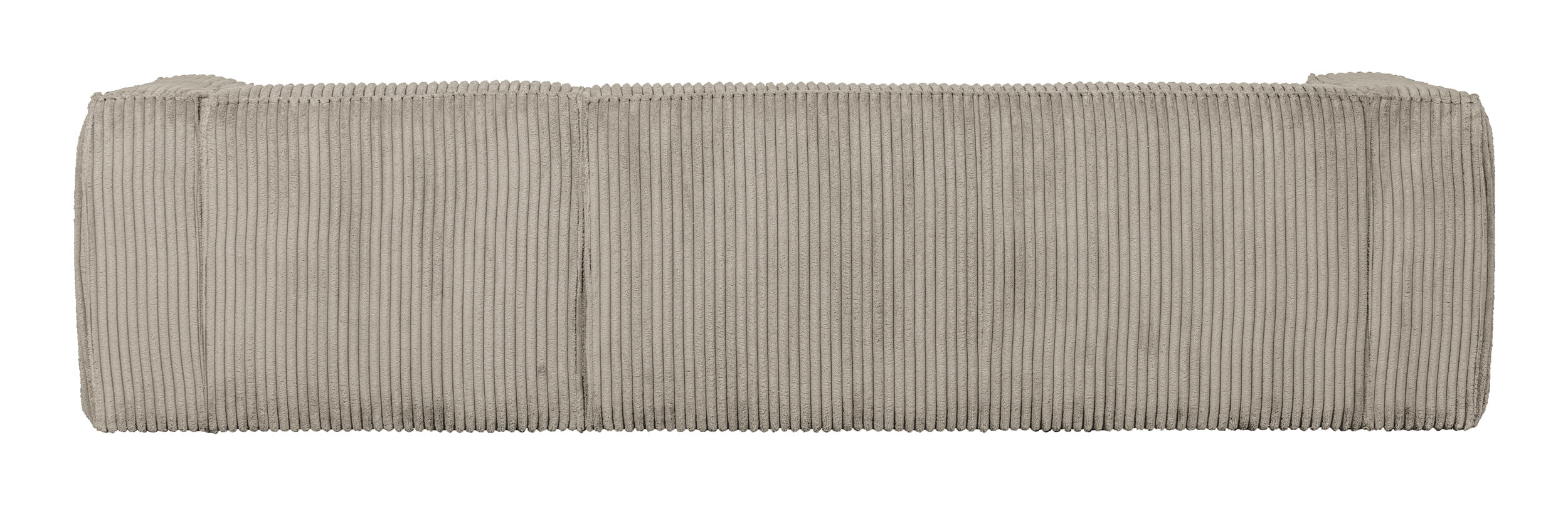WOOOD Loungebank 'Bean' Rechts, Rib, kleur Naturel