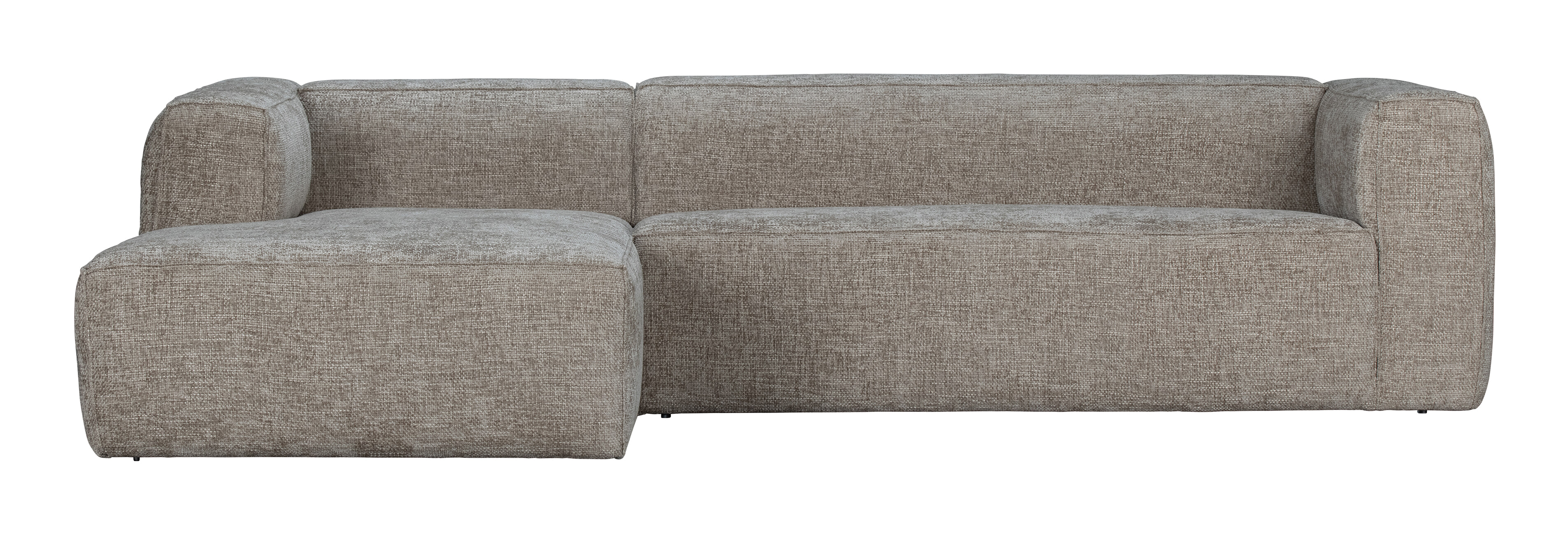 WOOOD Loungebank 'Bean' Links, Melange, kleur Travertin