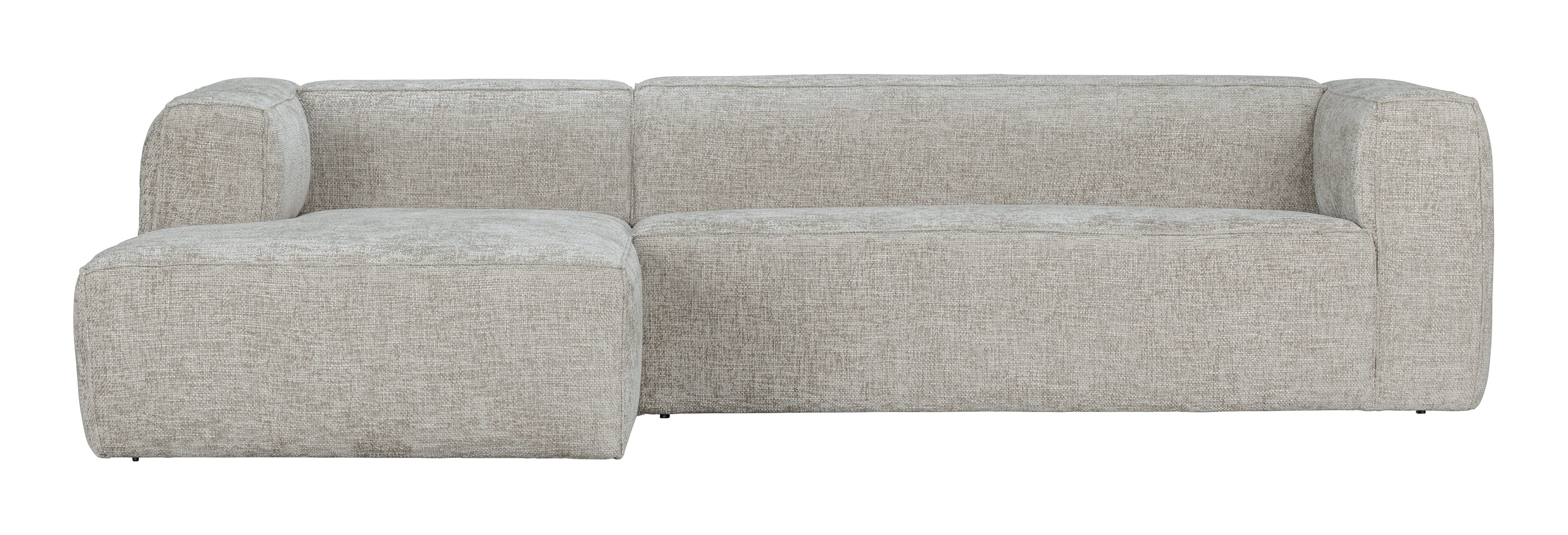 WOOOD Loungebank 'Bean' Links, Melange, kleur Naturel