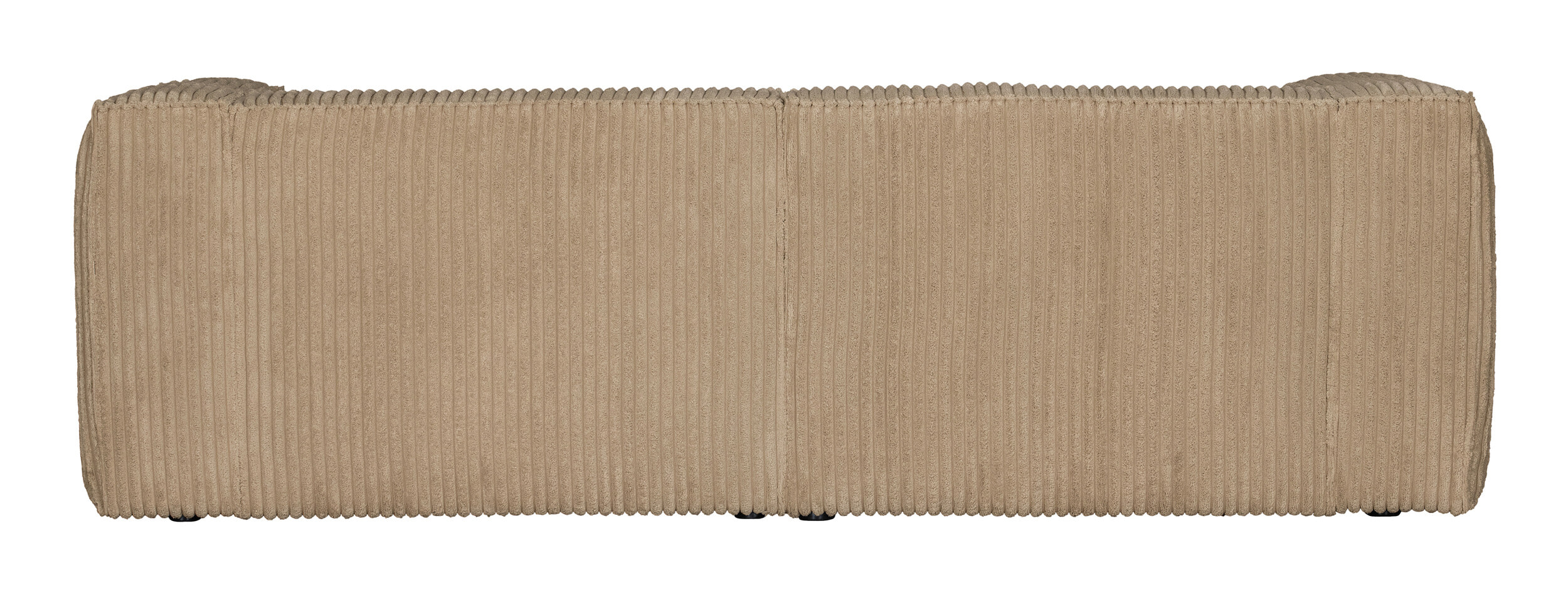 WOOOD Bank 'Bean' 3,5-zits, Rib, kleur Travertin