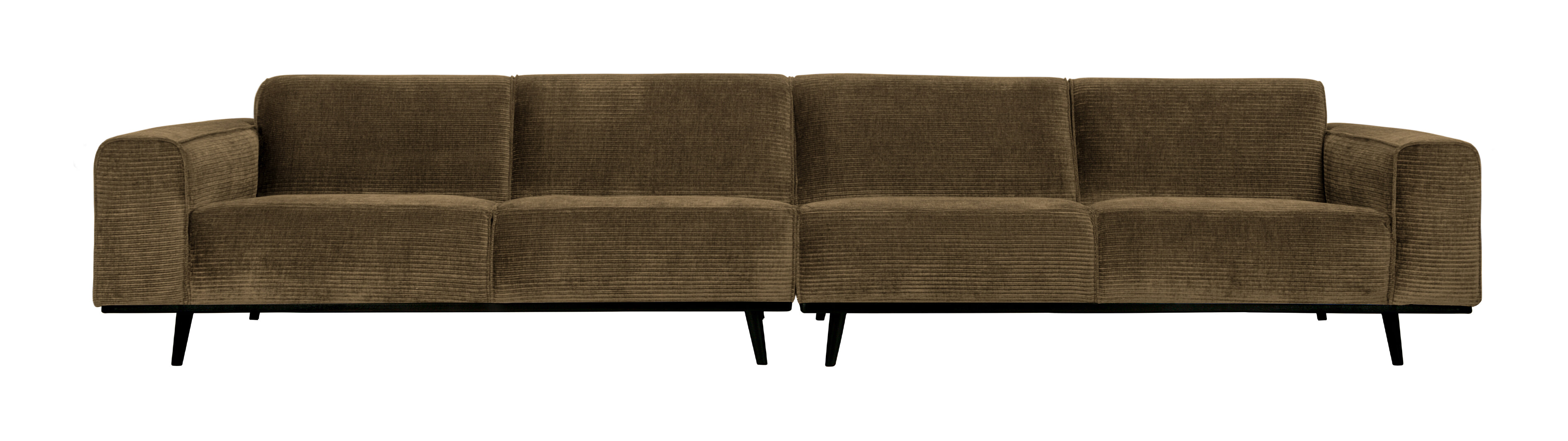 WOOOD Bank 'Statement' 4-zits XL, Rib, kleur Rock