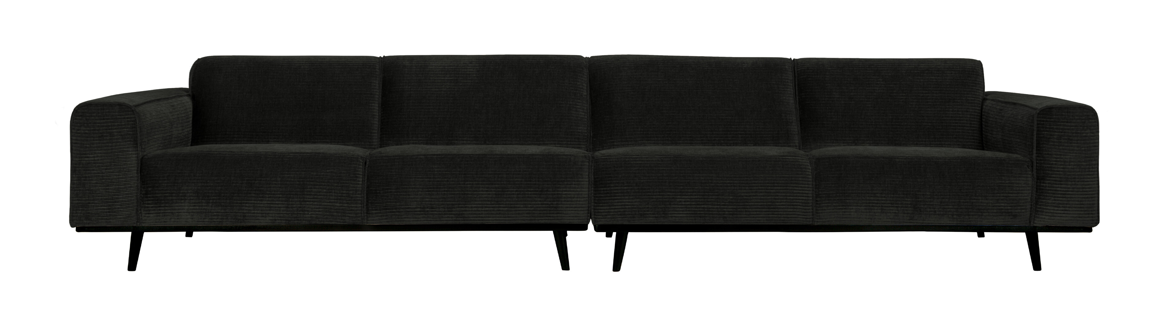 WOOOD Bank 'Statement' 4-zits XL, Rib, kleur Graphite