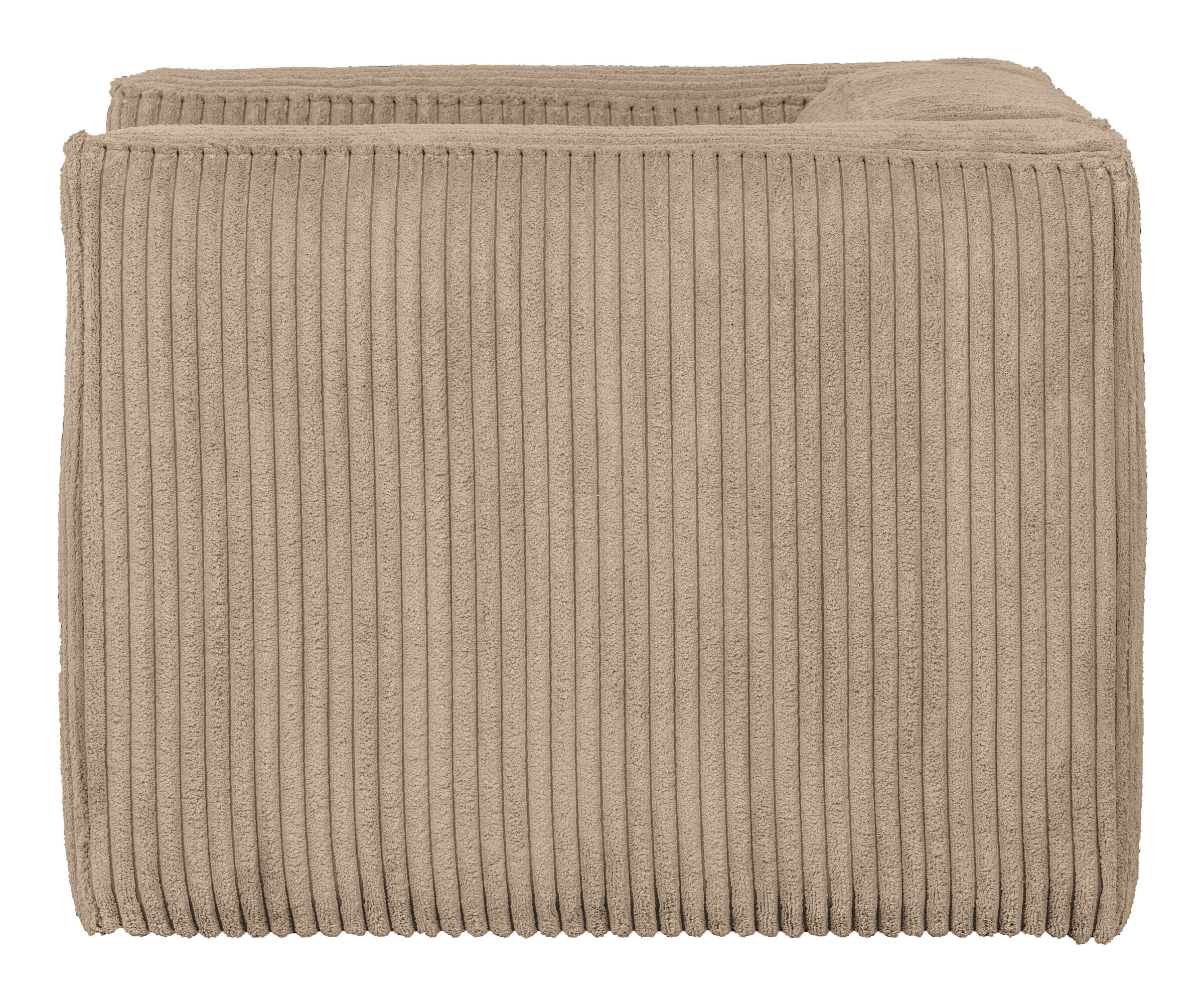 WOOOD Fauteuil 'Bean' Rib, kleur Travertin