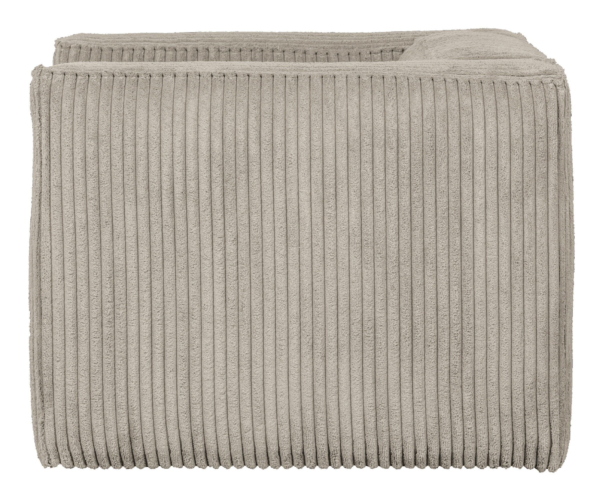 WOOOD Fauteuil 'Bean' Rib, kleur Naturel
