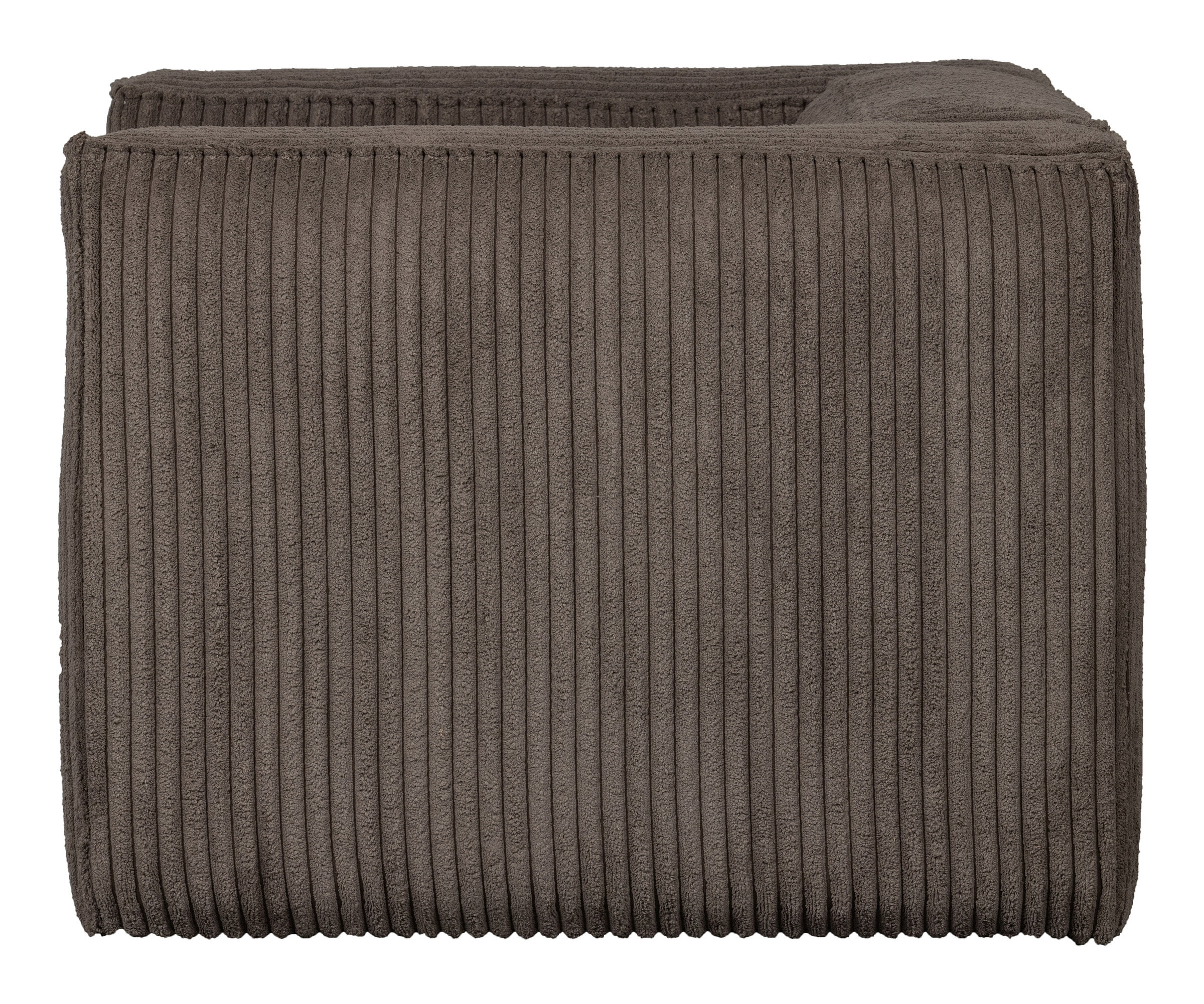 WOOOD Fauteuil 'Bean' Rib, kleur Mud