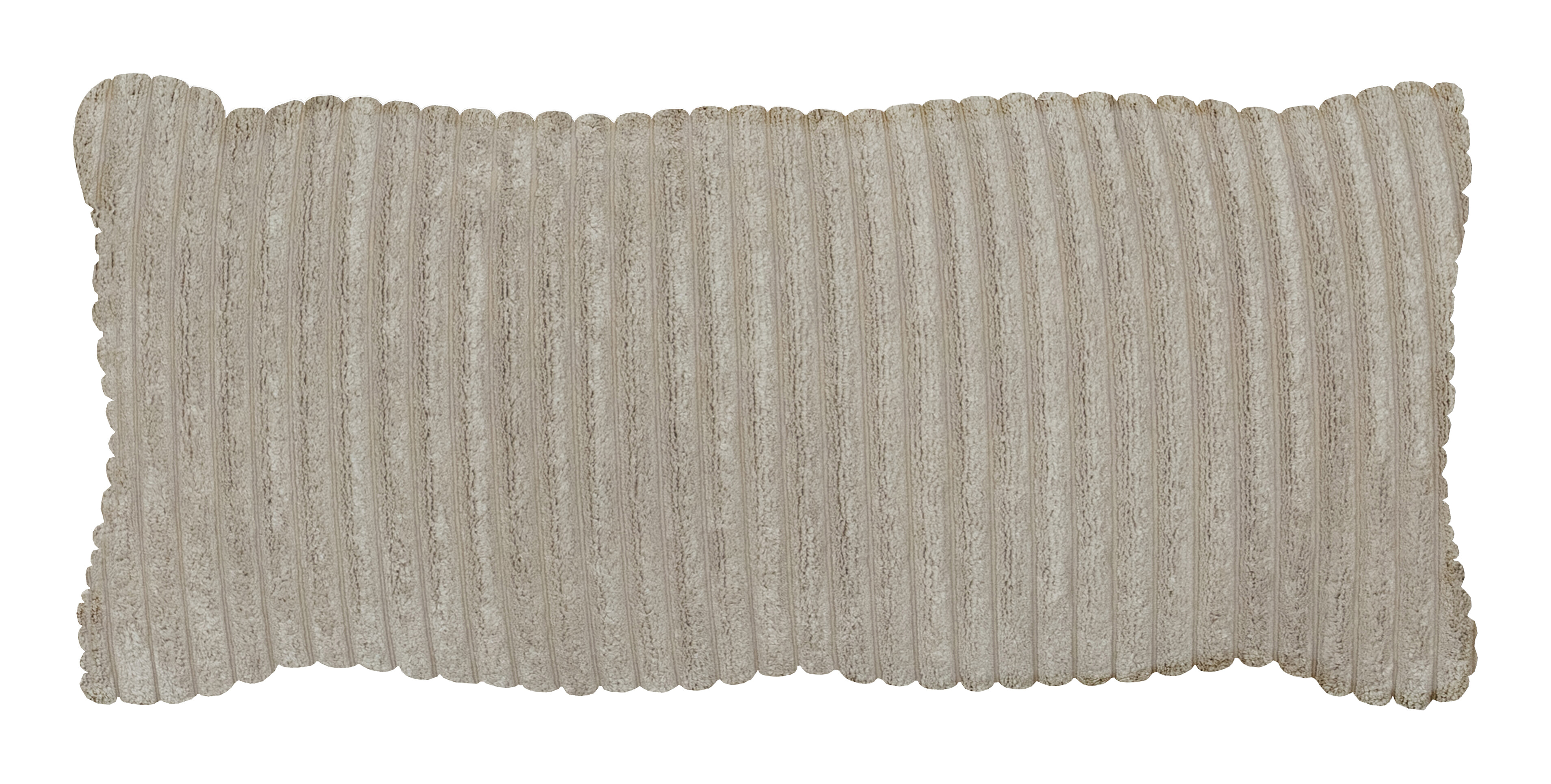 WOOOD Sierkussen Bean 30 x 70cm, Rib - Naturel - Exclusive