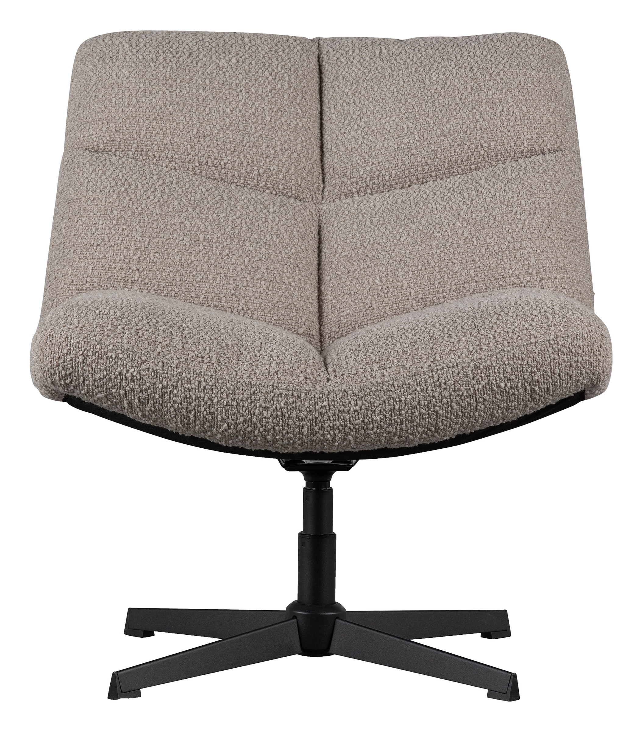 WOOOD Draaifauteuil 'Vinny' Bouclé, kleur Zand