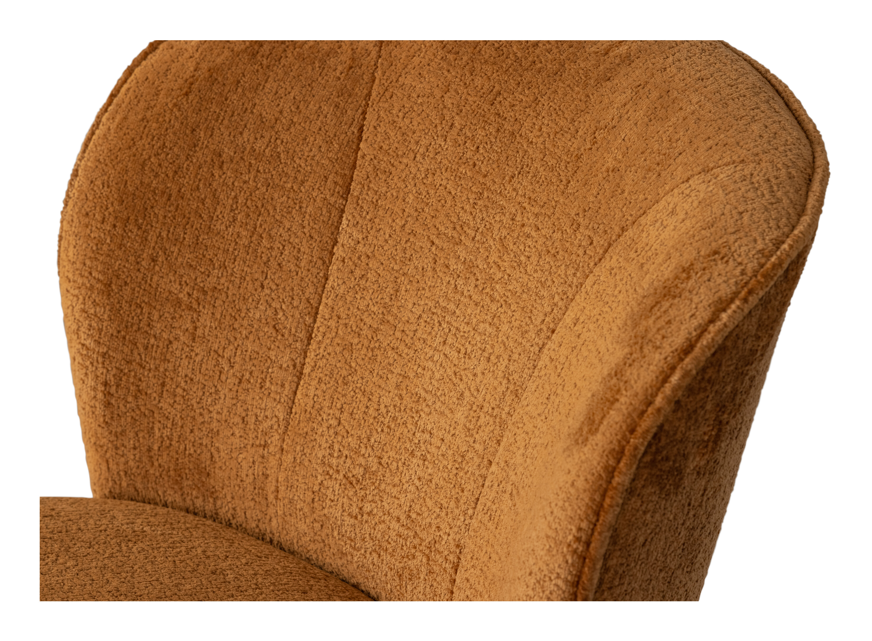 WOOOD Fauteuil 'Sara' Chenille, kleur Cognac