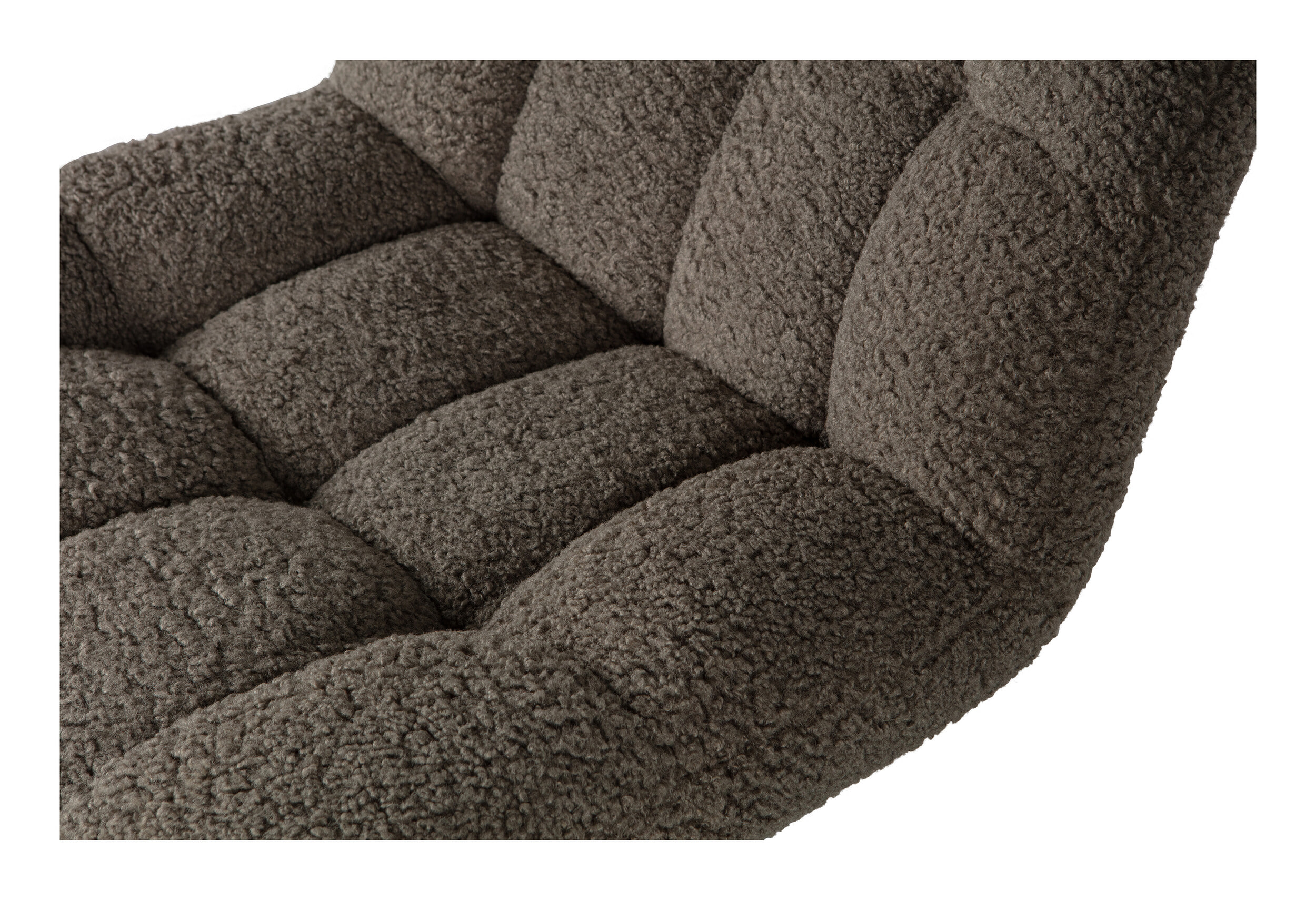 WOOOD Draaifauteuil 'Job' Teddy, kleur Groen