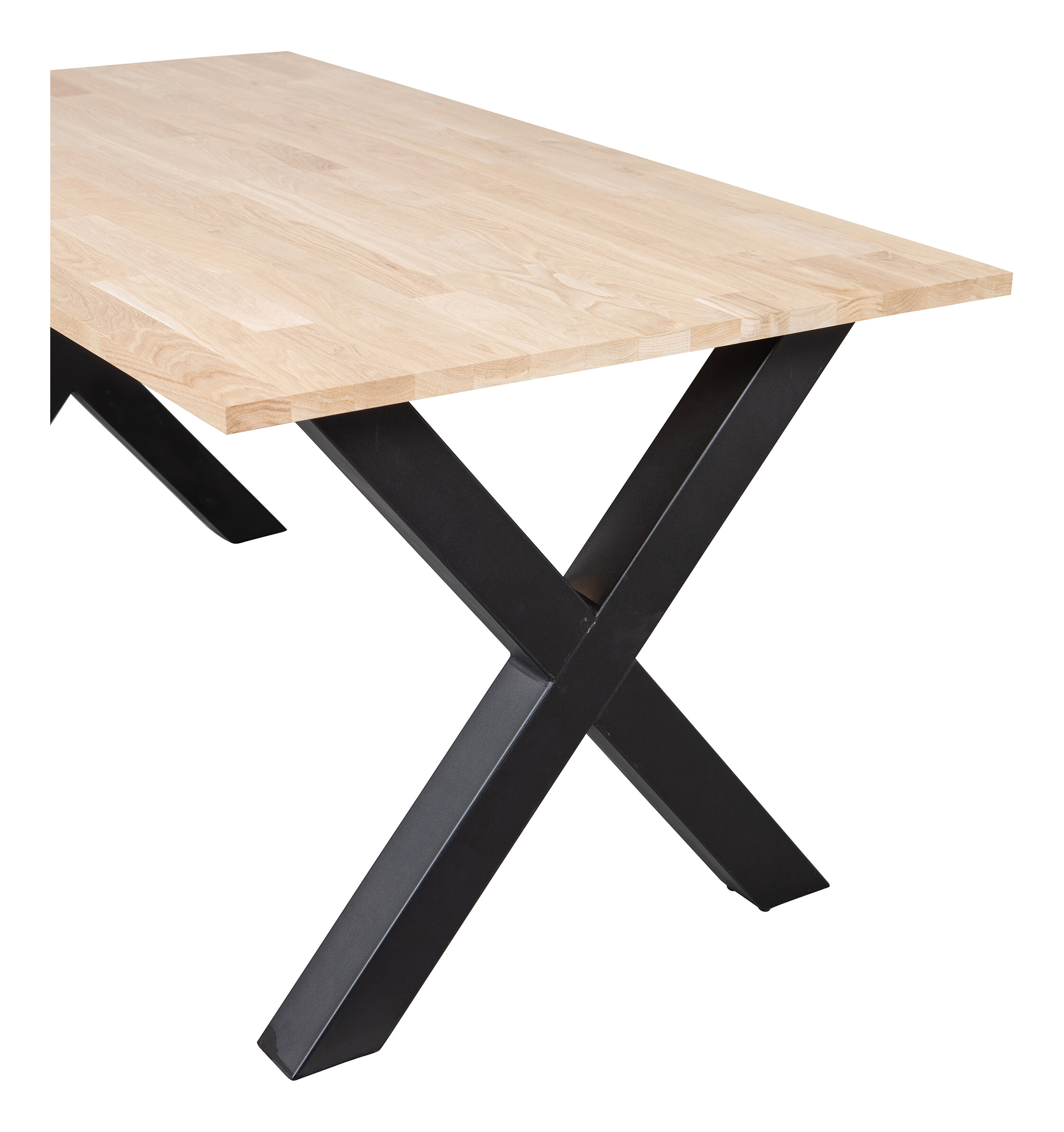 WOOOD Eettafel 'Tablo' met X-poot, 180 x 90cm