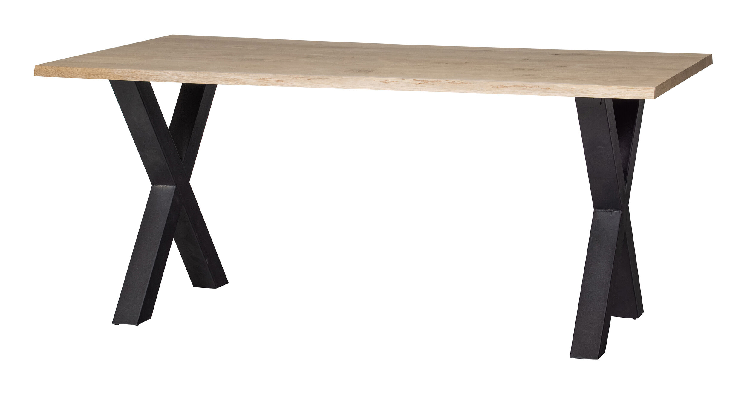 WOOOD Boomstam Eettafel 'Tablo' met X-poot, 180 x 90cm
