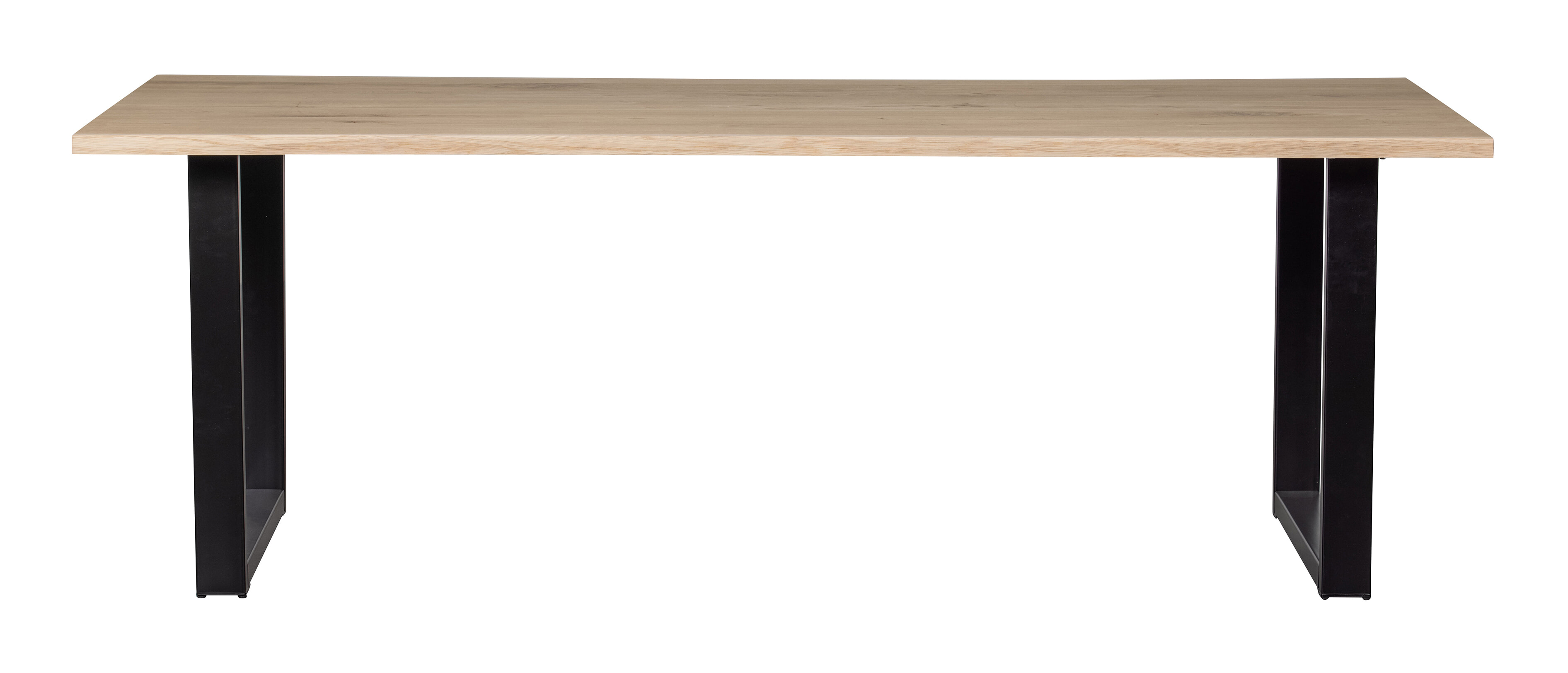 WOOOD Boomstam Eettafel 'Tablo' met U-poot, 220 x 90cm WOOOD Boomstam Eettafel 'Tablo' met U-poot, 220 x 90cm