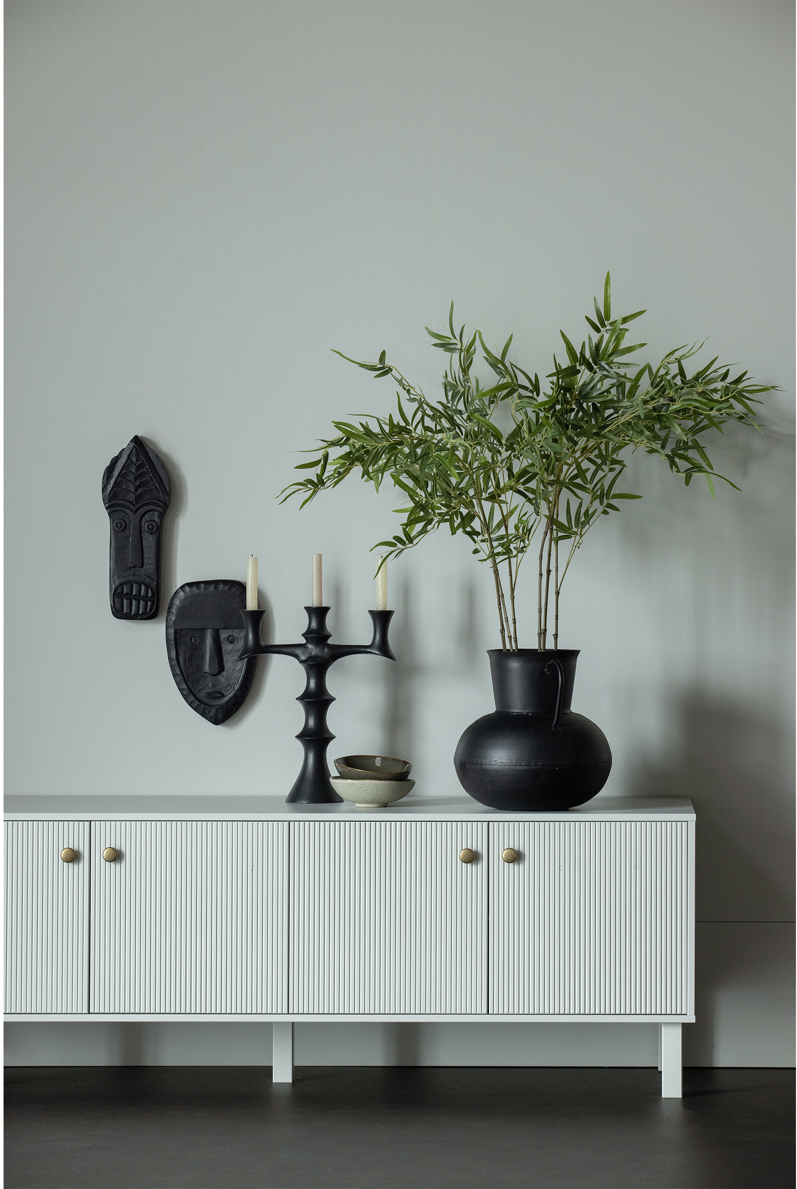 WOOOD TV-meubel 'Madu' 160cm, kleur Wolkengrijs