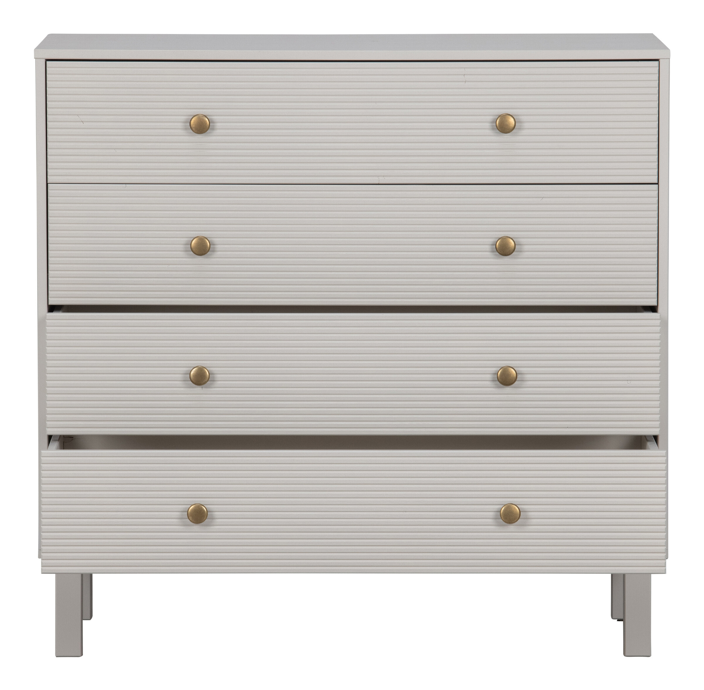 WOOOD Ladekast/Commode 'Madu' 91 x 94cm, kleur Wolkengrijs