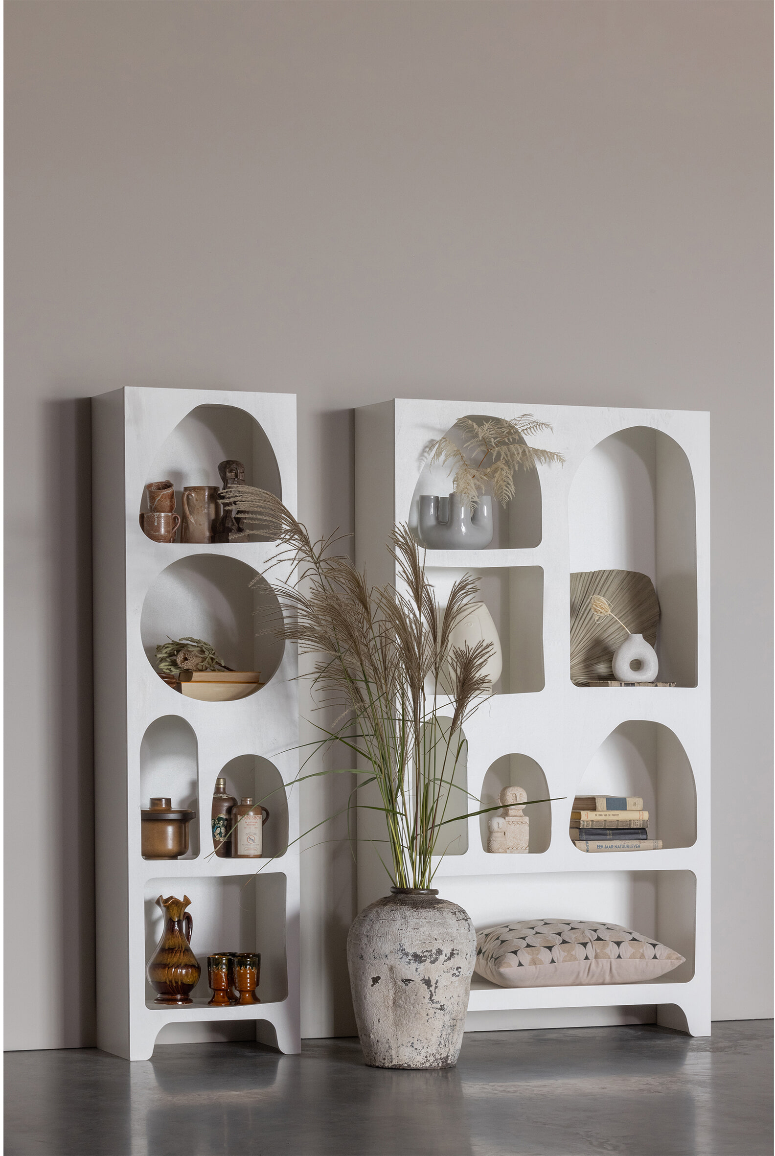 WOOOD Vakkenkast 'Caz' 180 x 95cm, kleur Wit