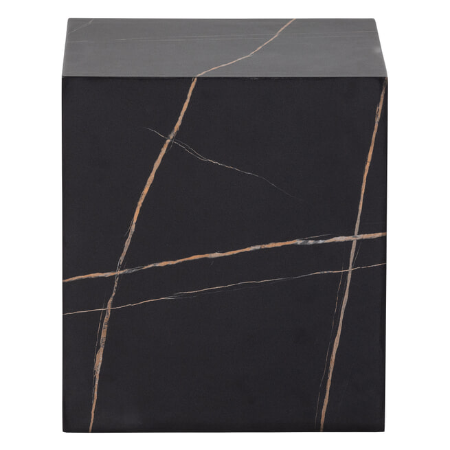 WOOOD Bijzettafel 'Benji' 40 x 40cm, kleur Zwart
