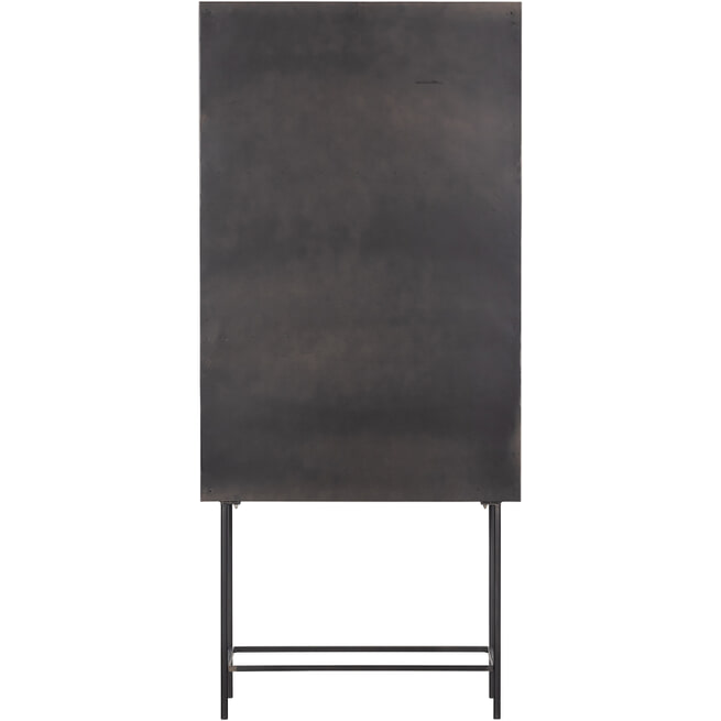 BePureHome Vitrinekast 'Gracious' 180 x 80cm, kleur Zwart
