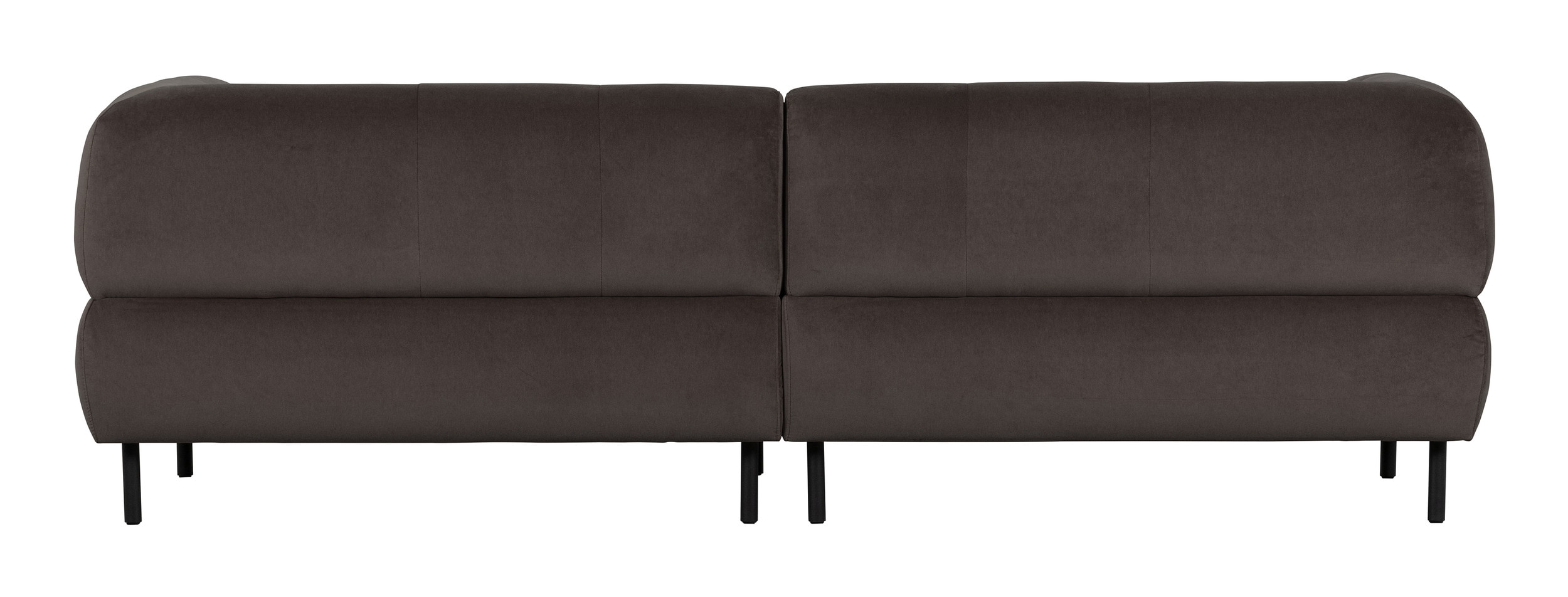 WOOOD Bank 'Lloyd' 4-zits, Velvet, kleur Cast Iron